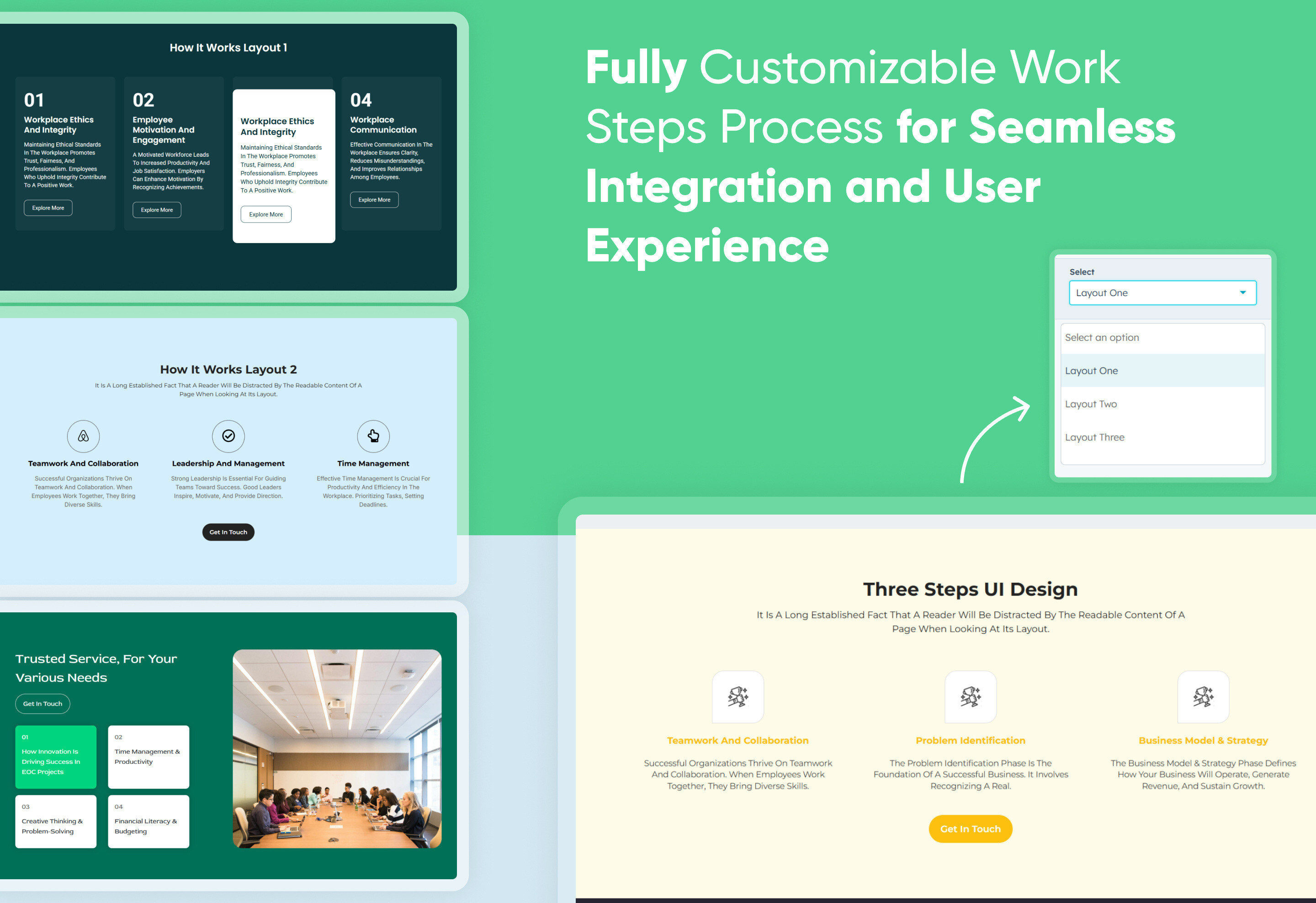 Work Steps Process : Thumbnail