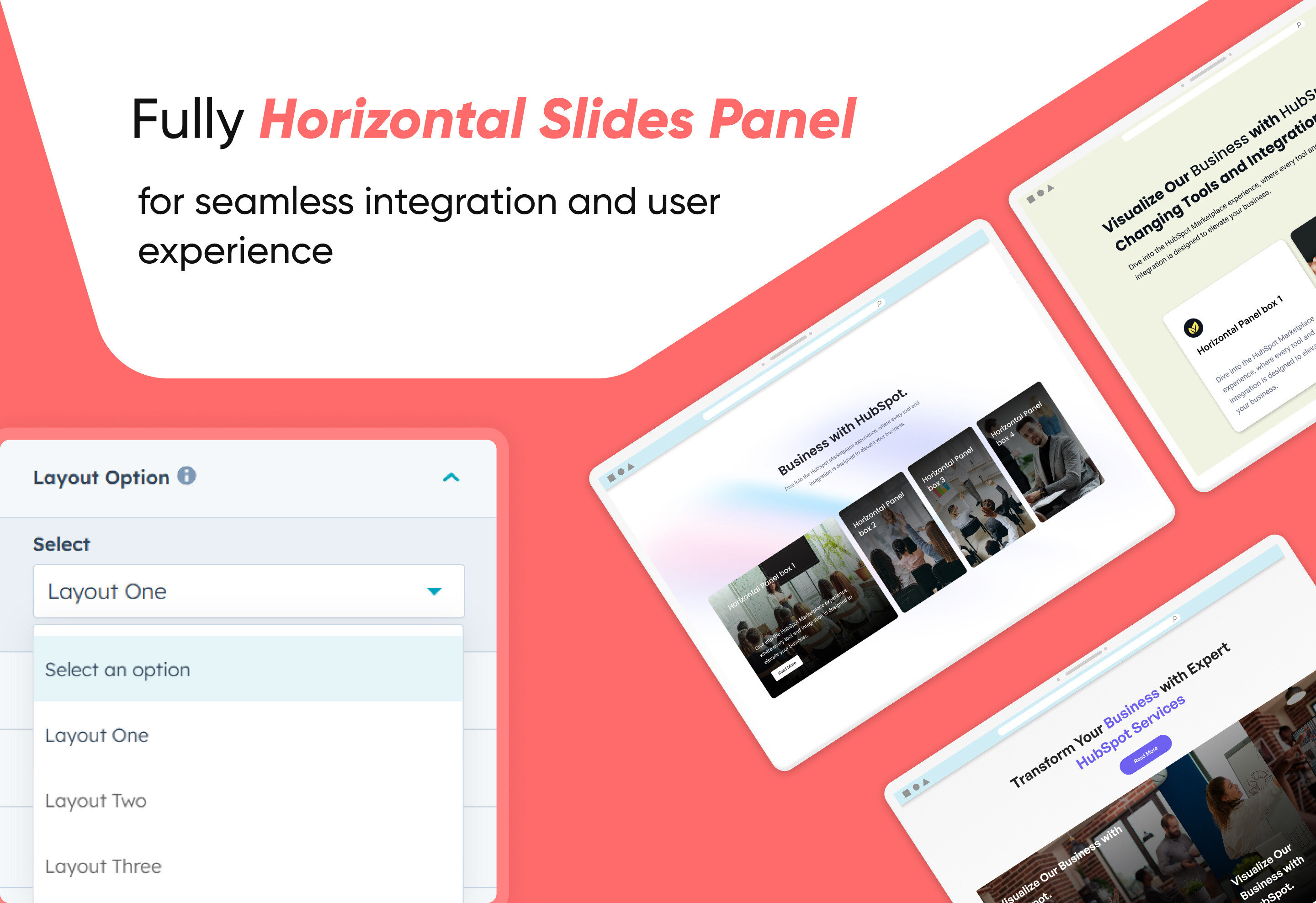 Horizontal Slides Panel : Thumbnail