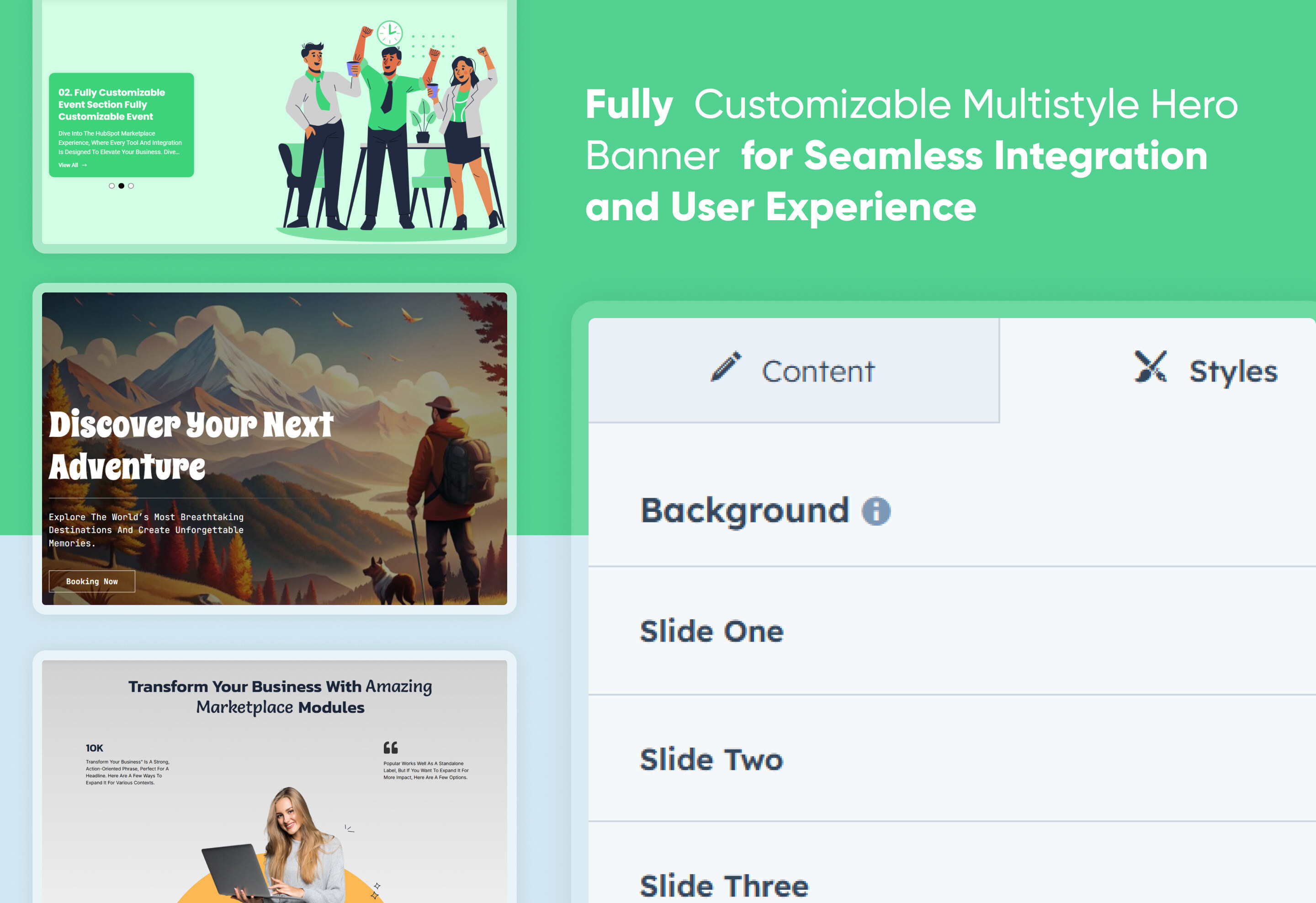 Multistyle Hero Banner : Thumbnail