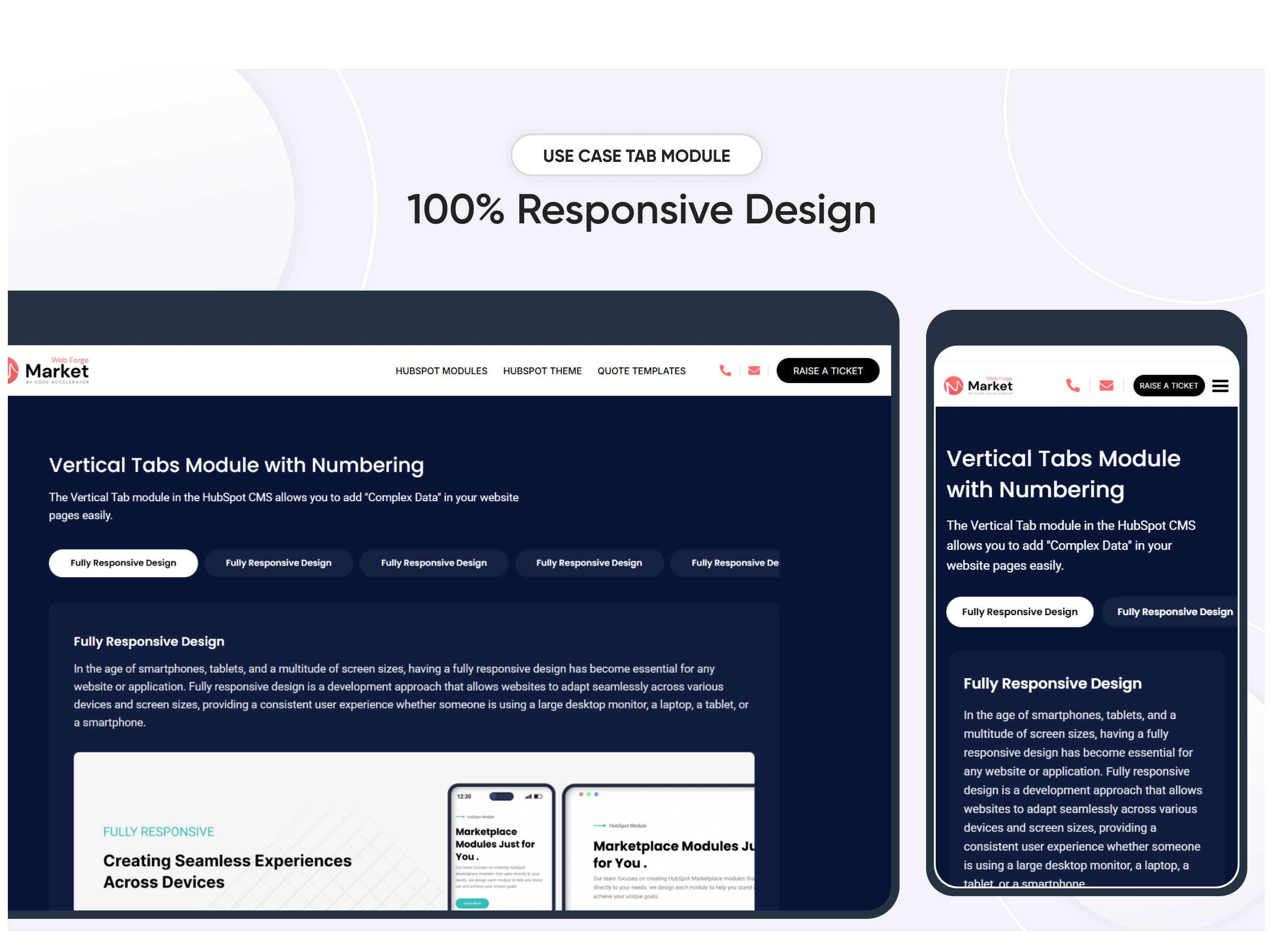 100% Responsive Design