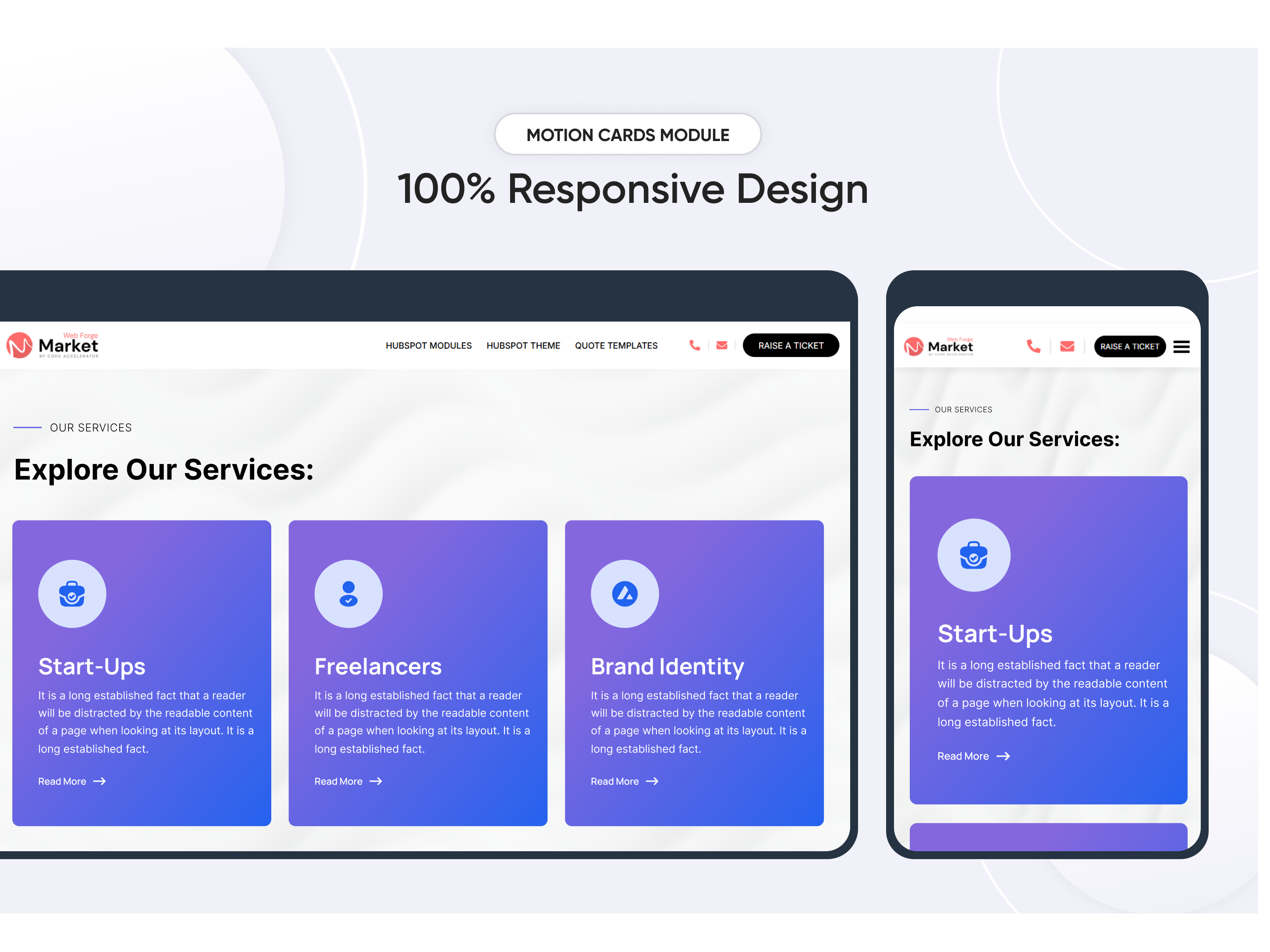 100% Responsive Design