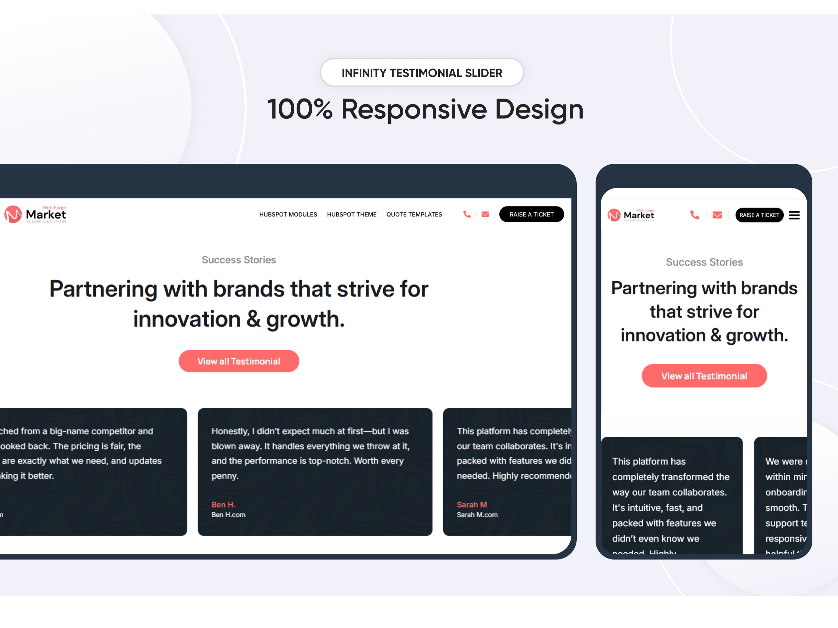 100% Responsive Design