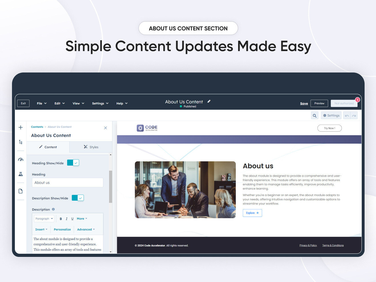 Simple Content Updates Made Easy