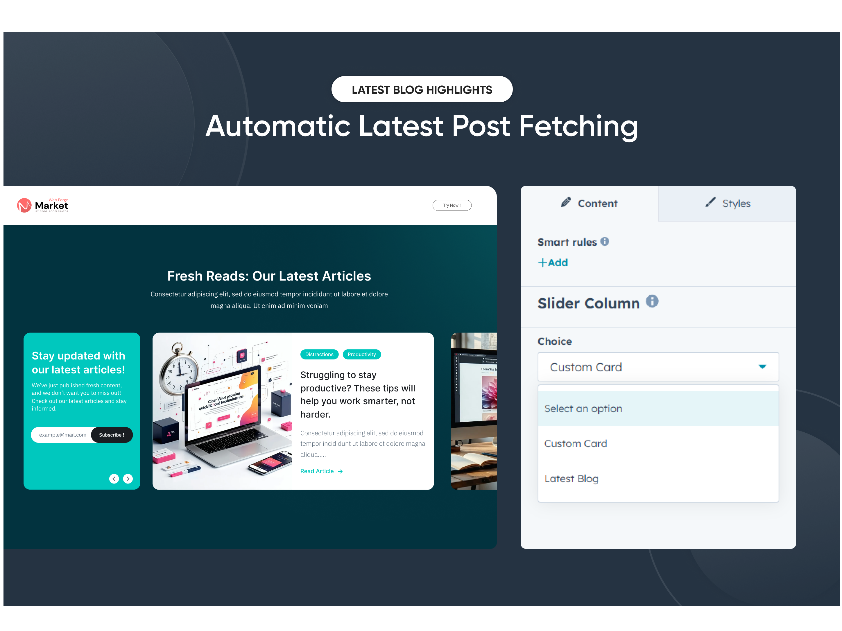 Automatic Latest Post Fetching