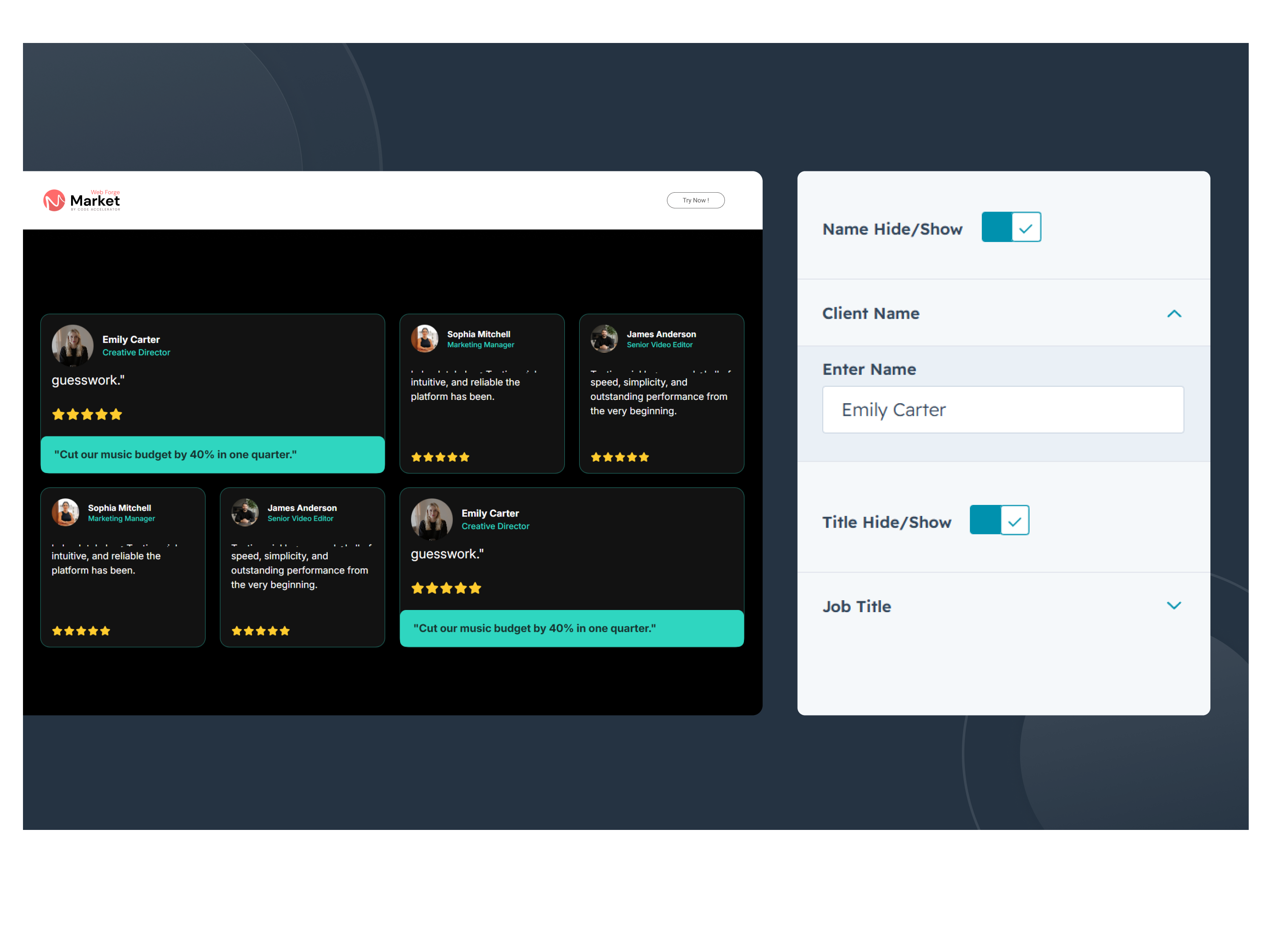 Client Information Display