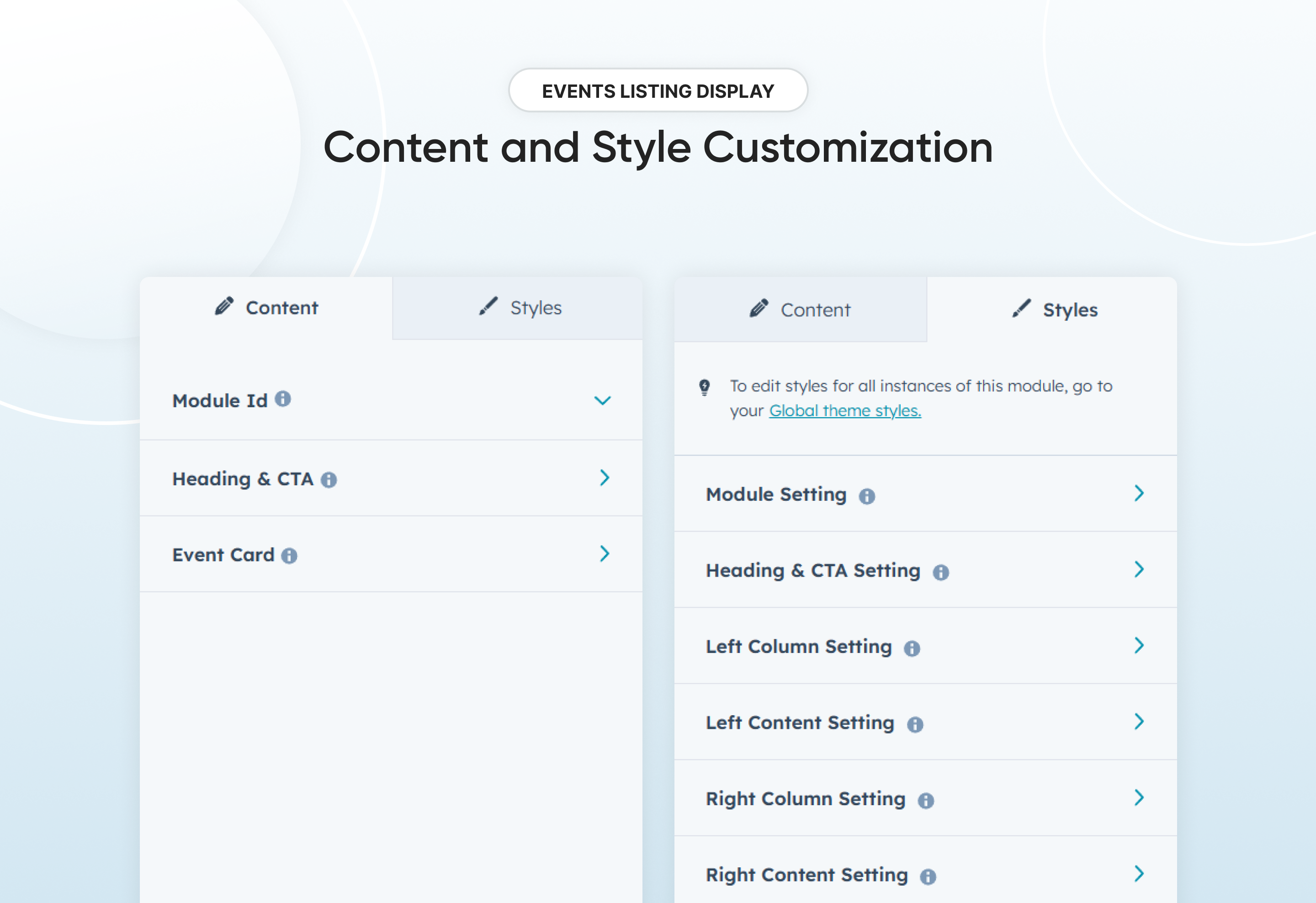 Content and Style Customization