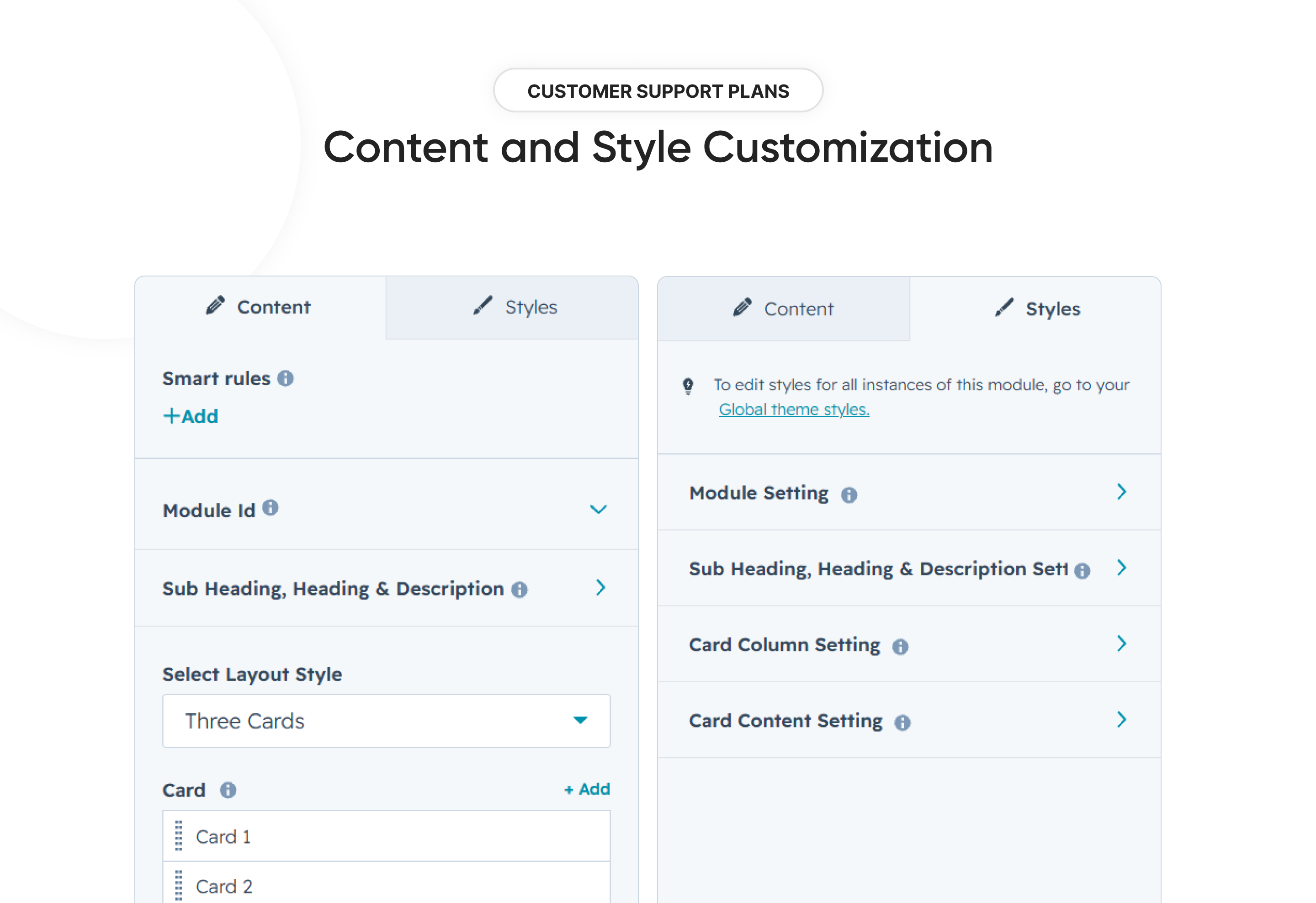 Content and Style Customization