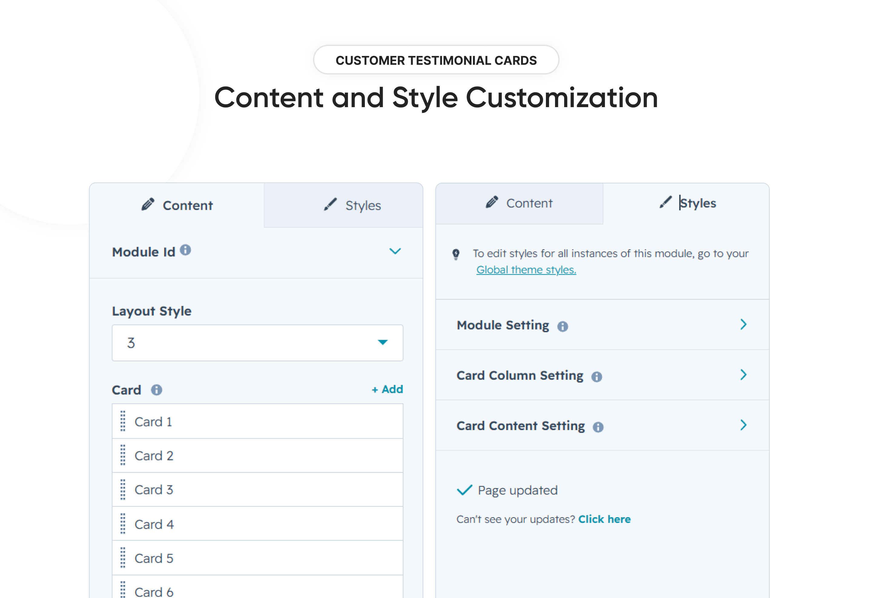 Content and Style Customization
