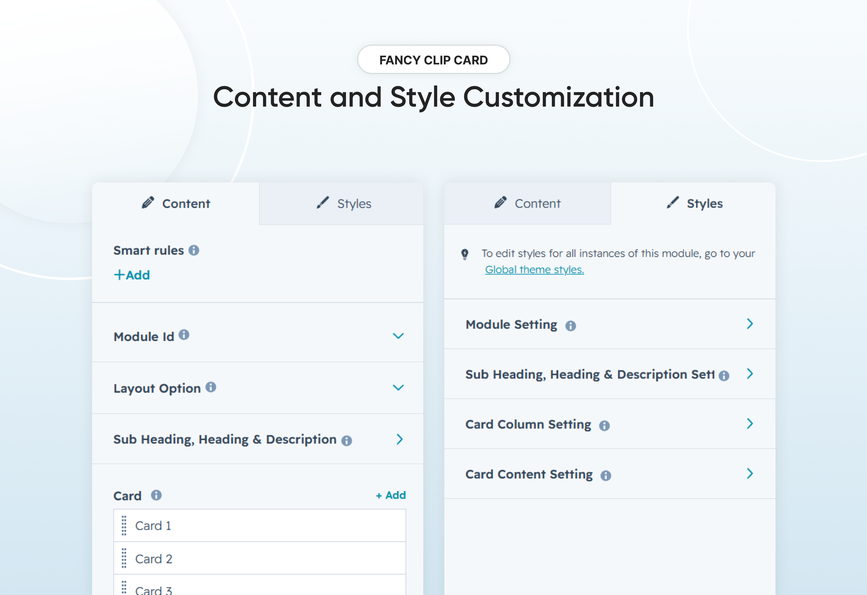 Content and Style Customization