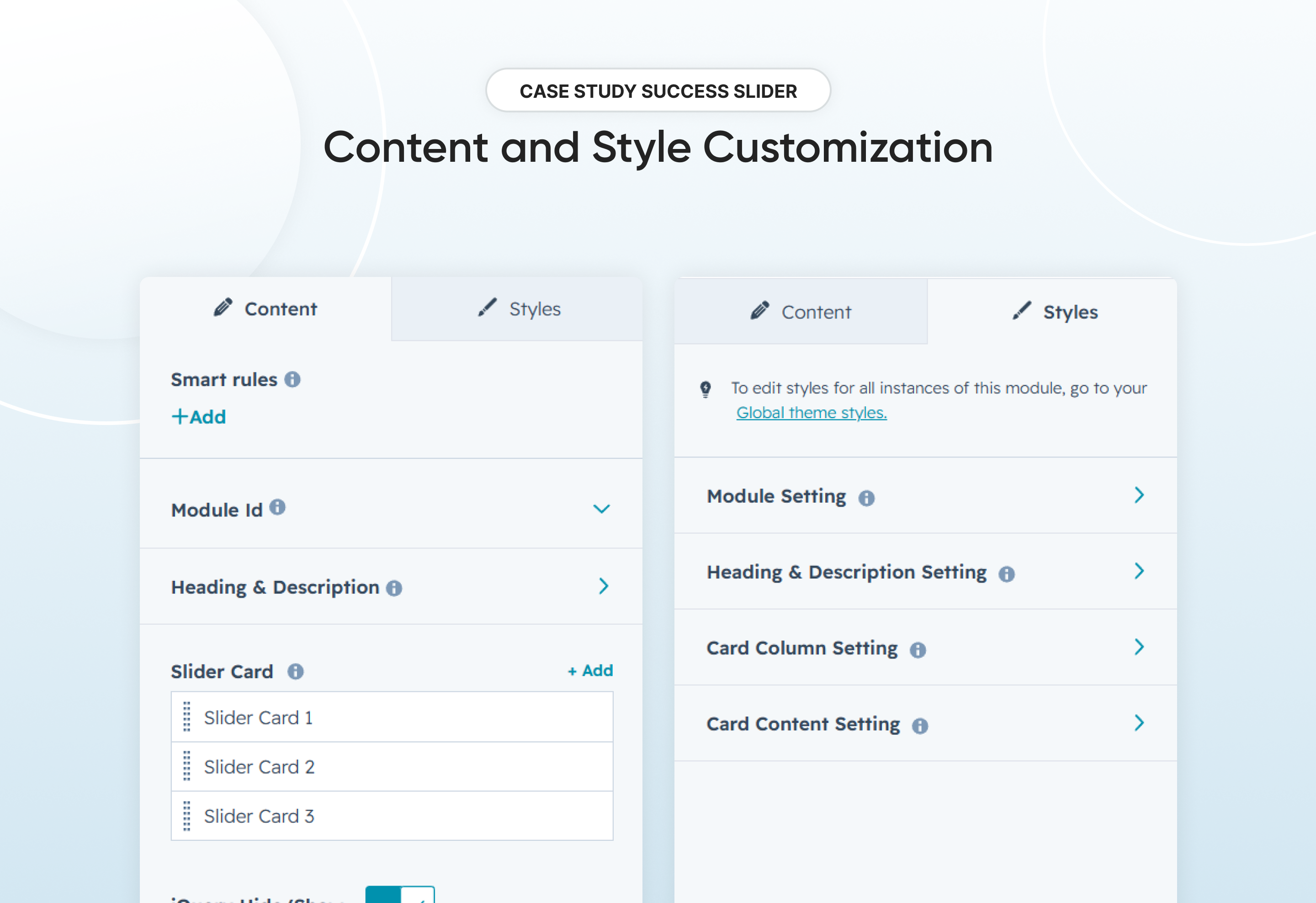 Content and Style Customization