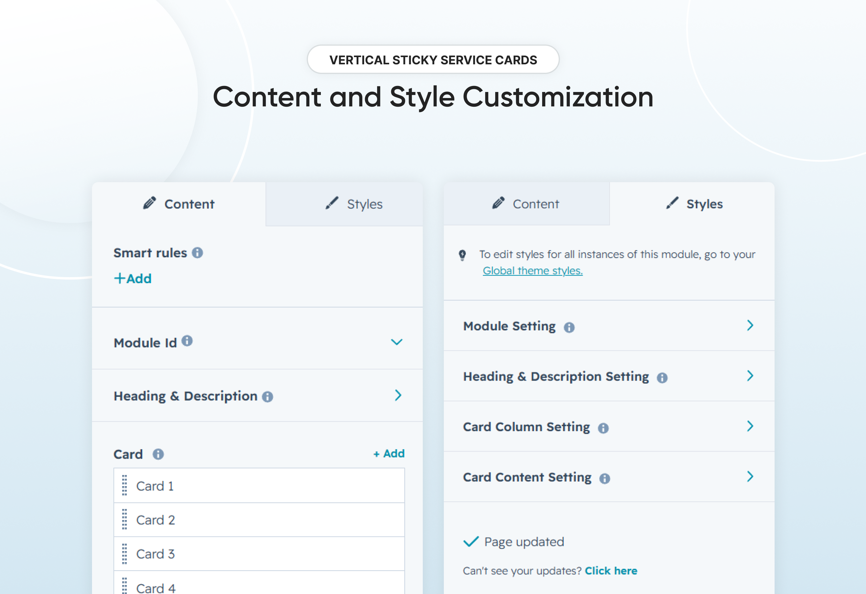 Content and Style Customization