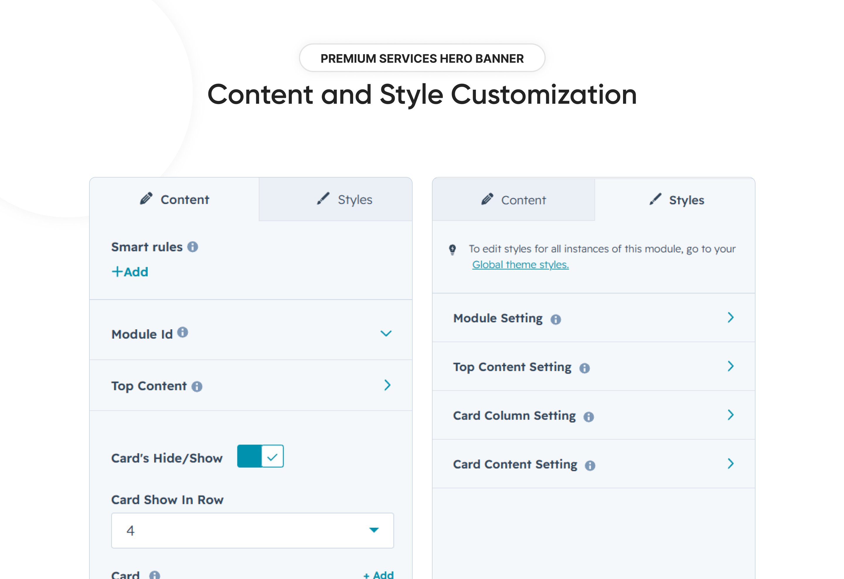 Content and Style Customization