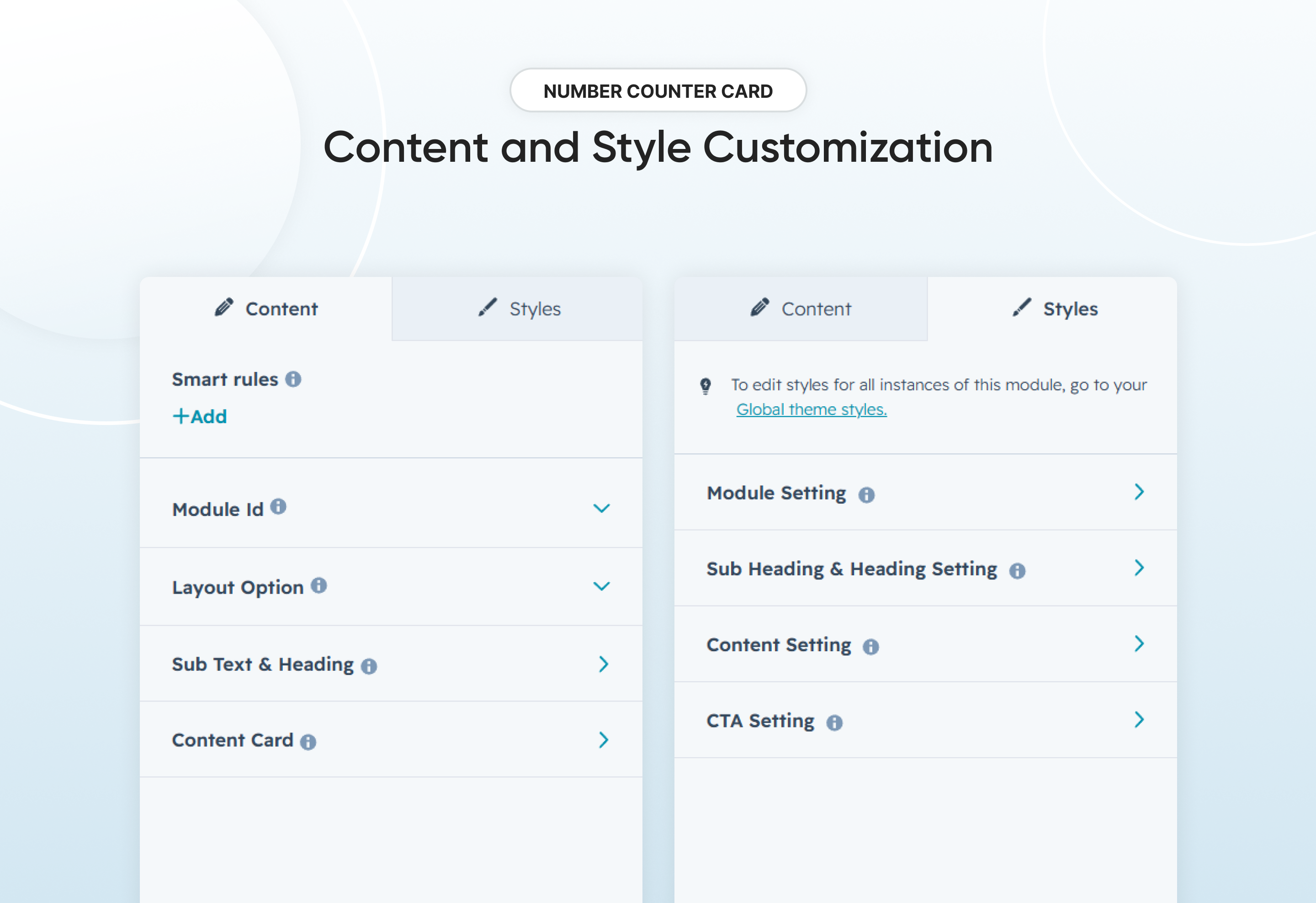 Content and Style Customization