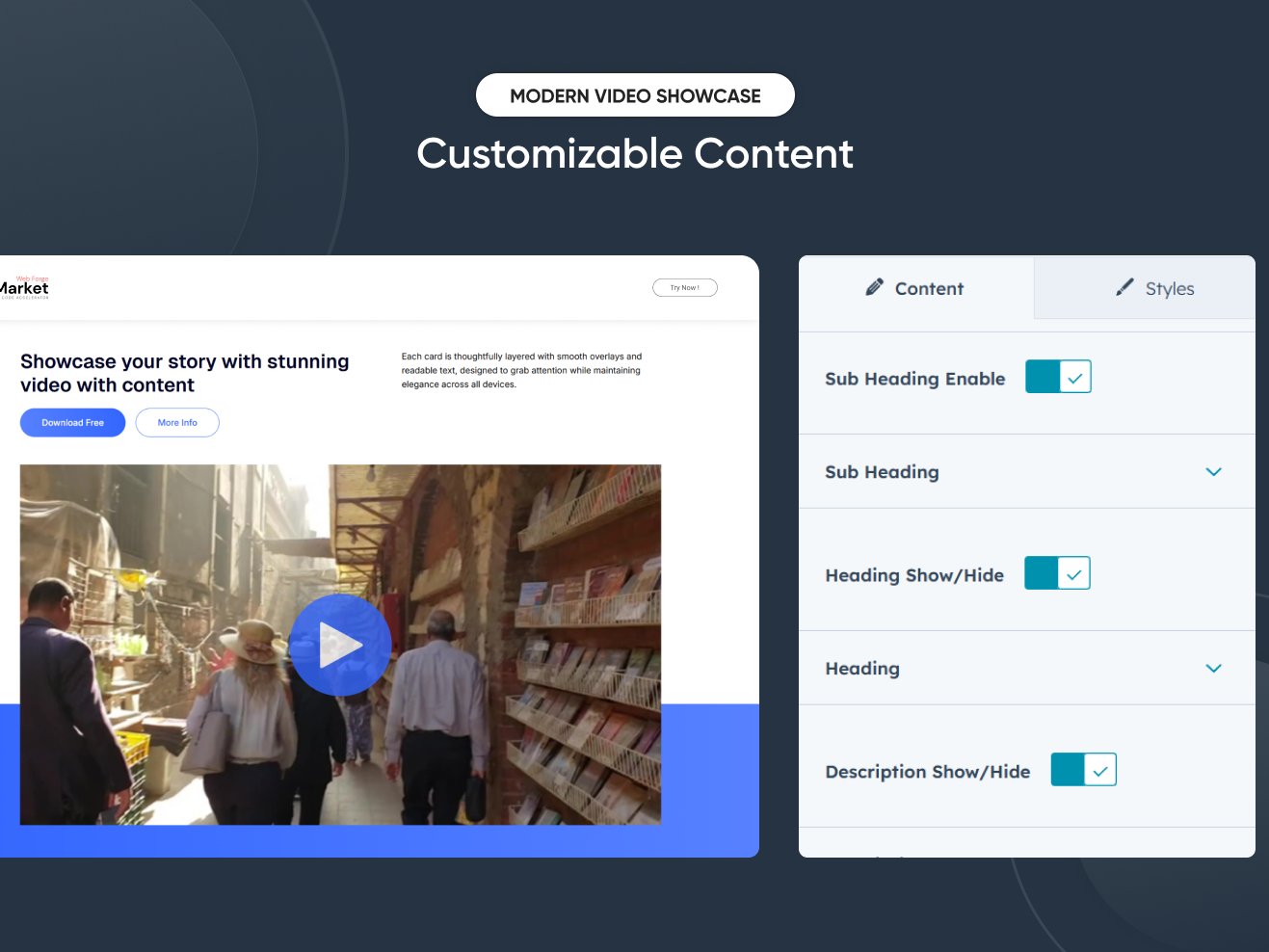 Customizable Content