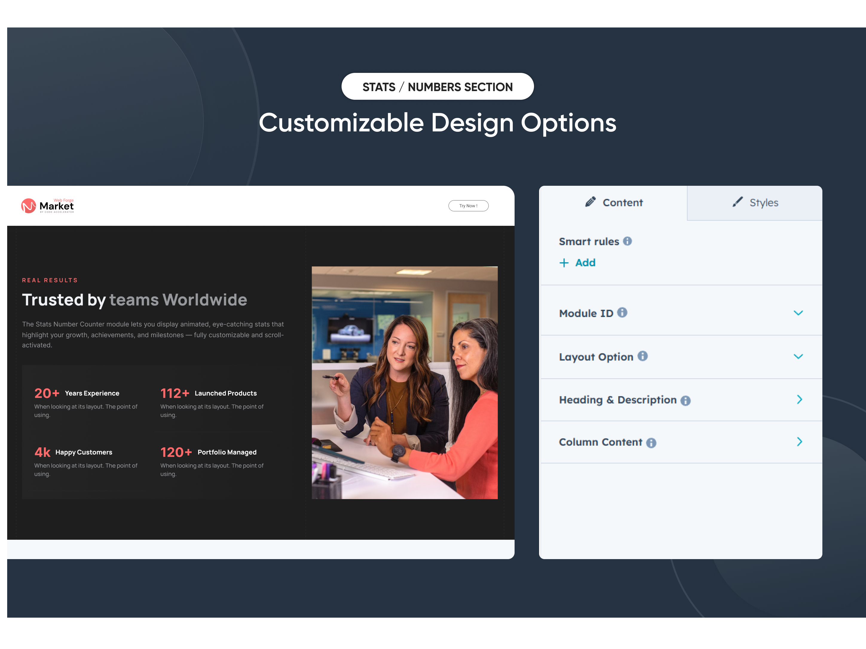 Customizable Design Options