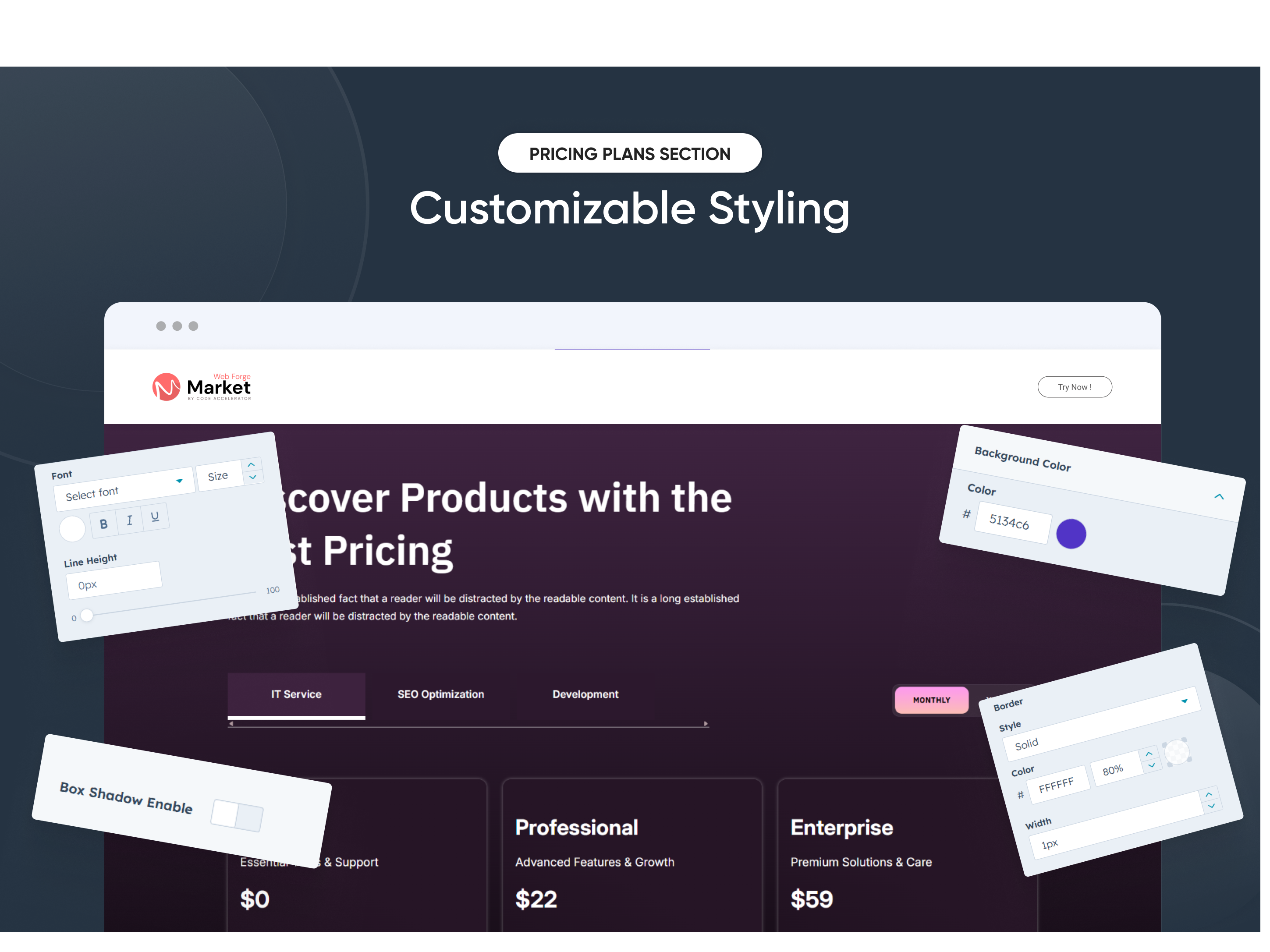 Customizable Styling