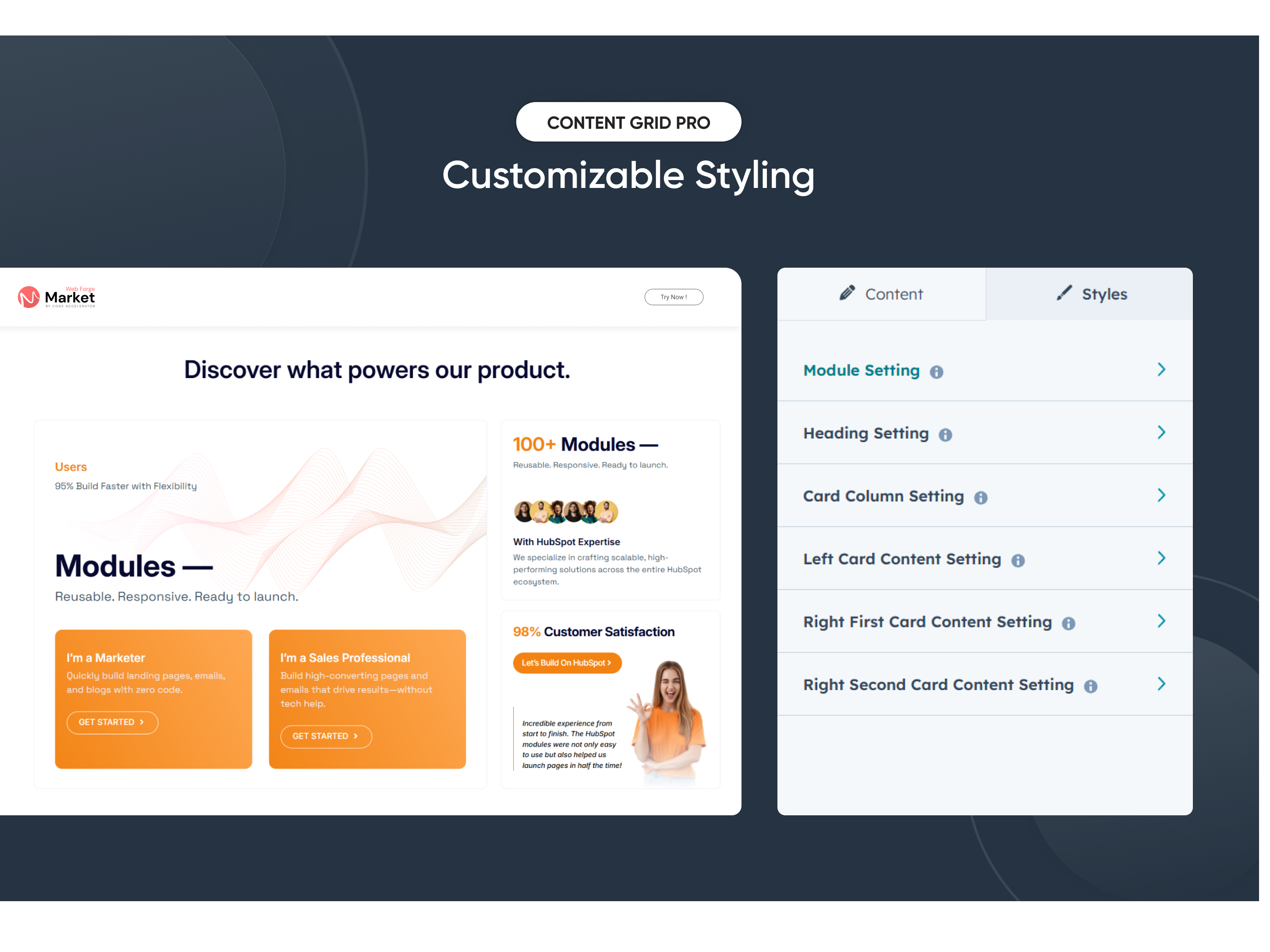 Customizable Styling