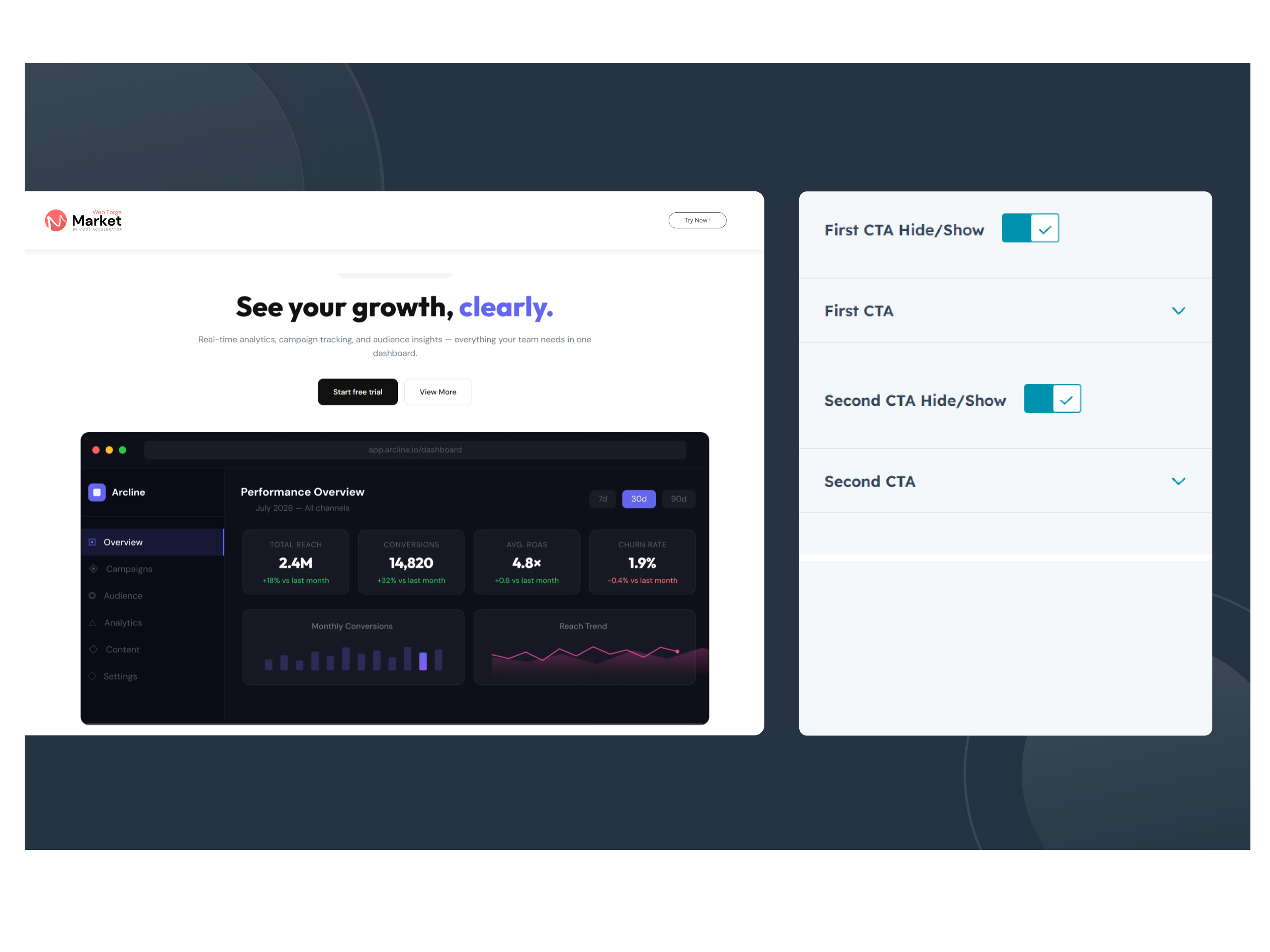 Dual CTA Button Support