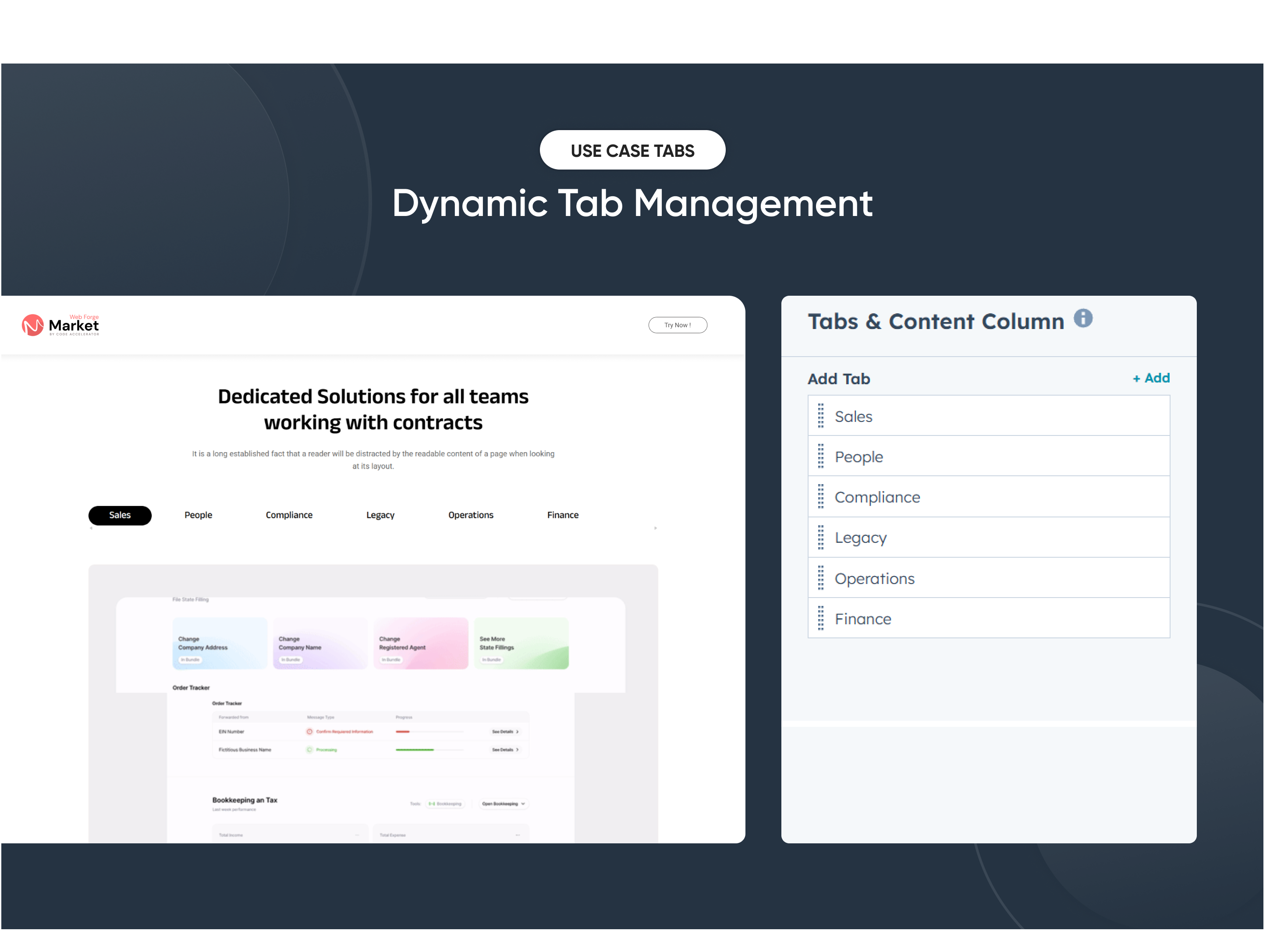 Dynamic Tab Management