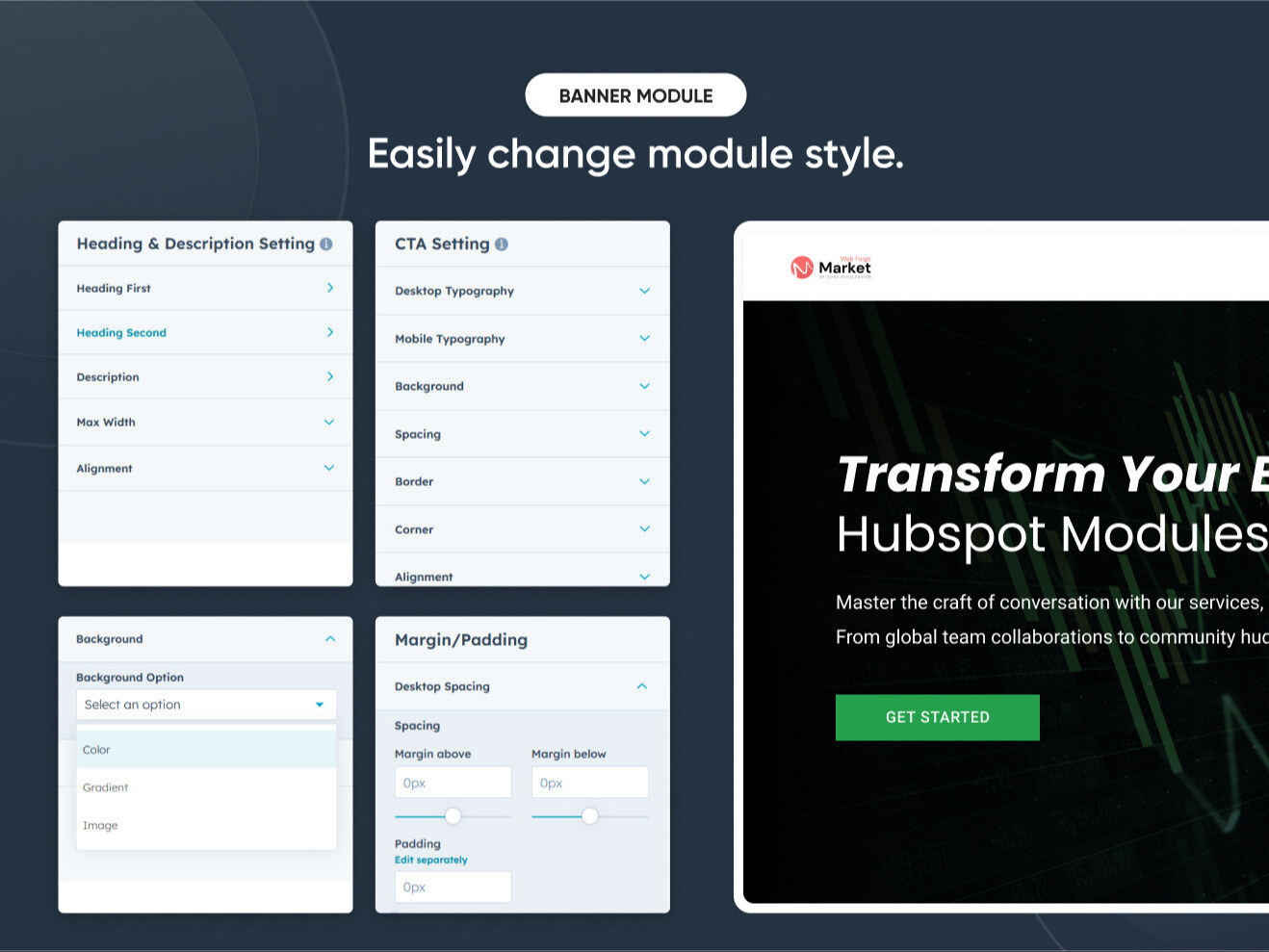 Easily change module style