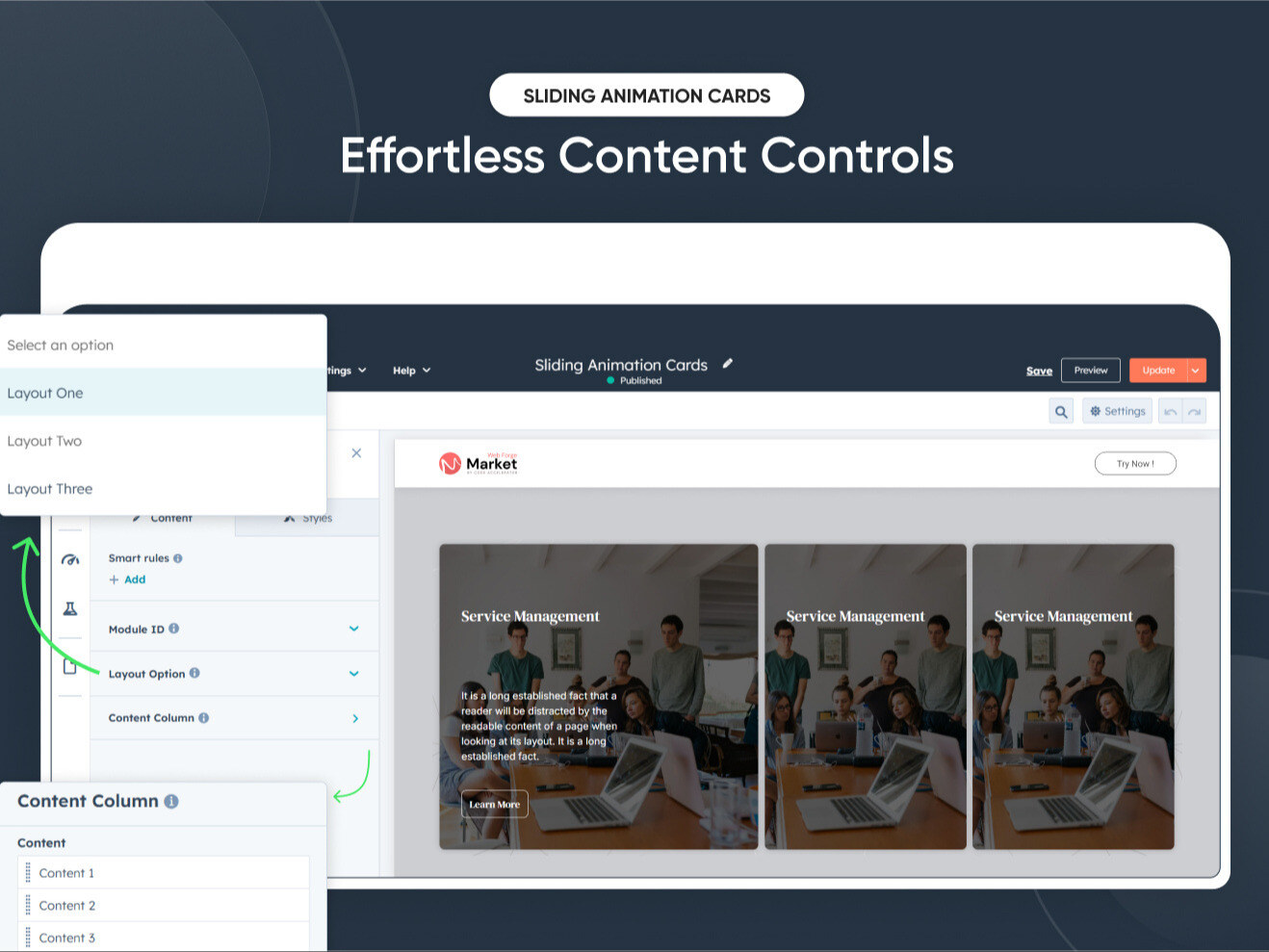 Effortless Content Controls