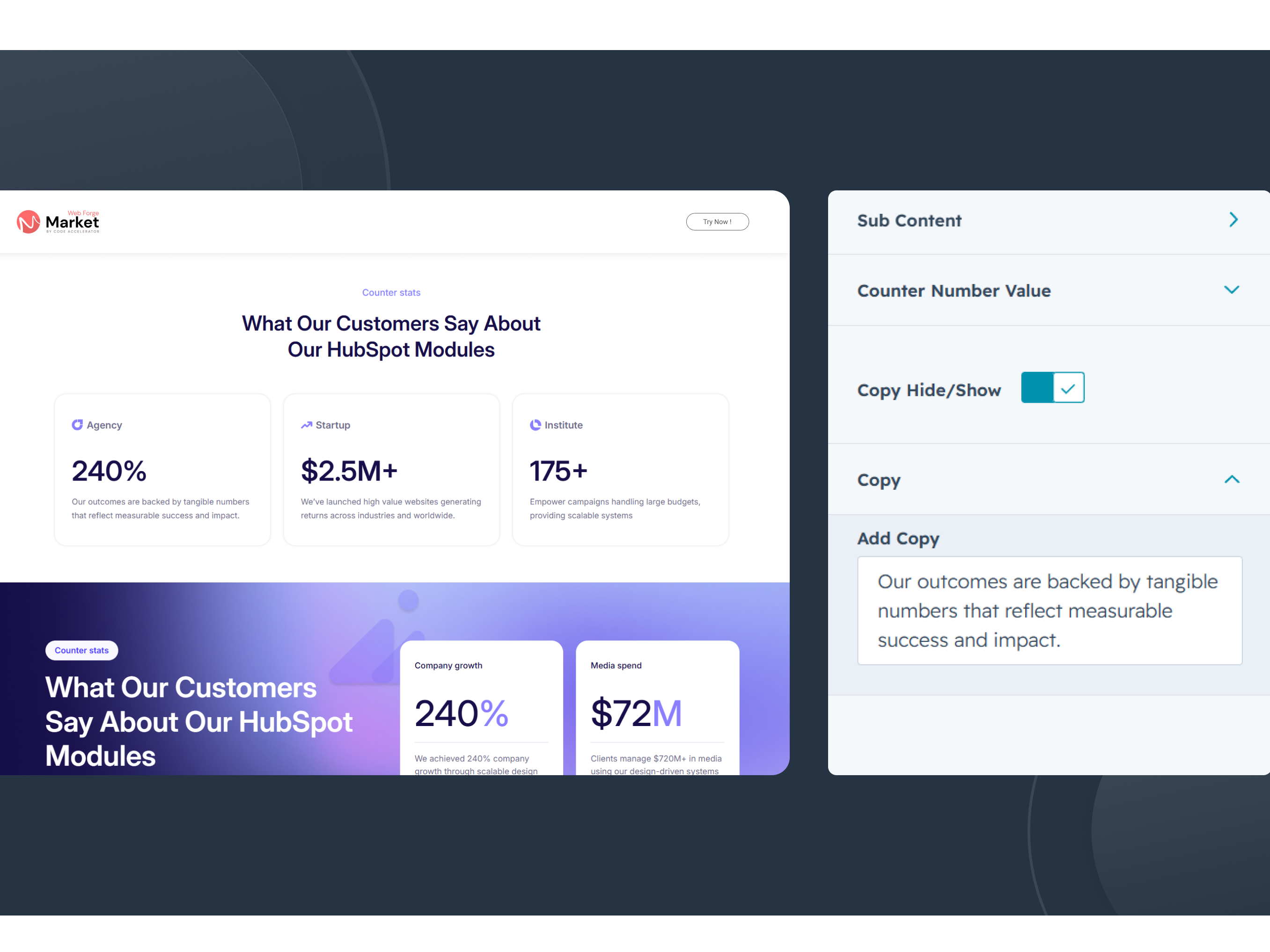 Flexible Content Options