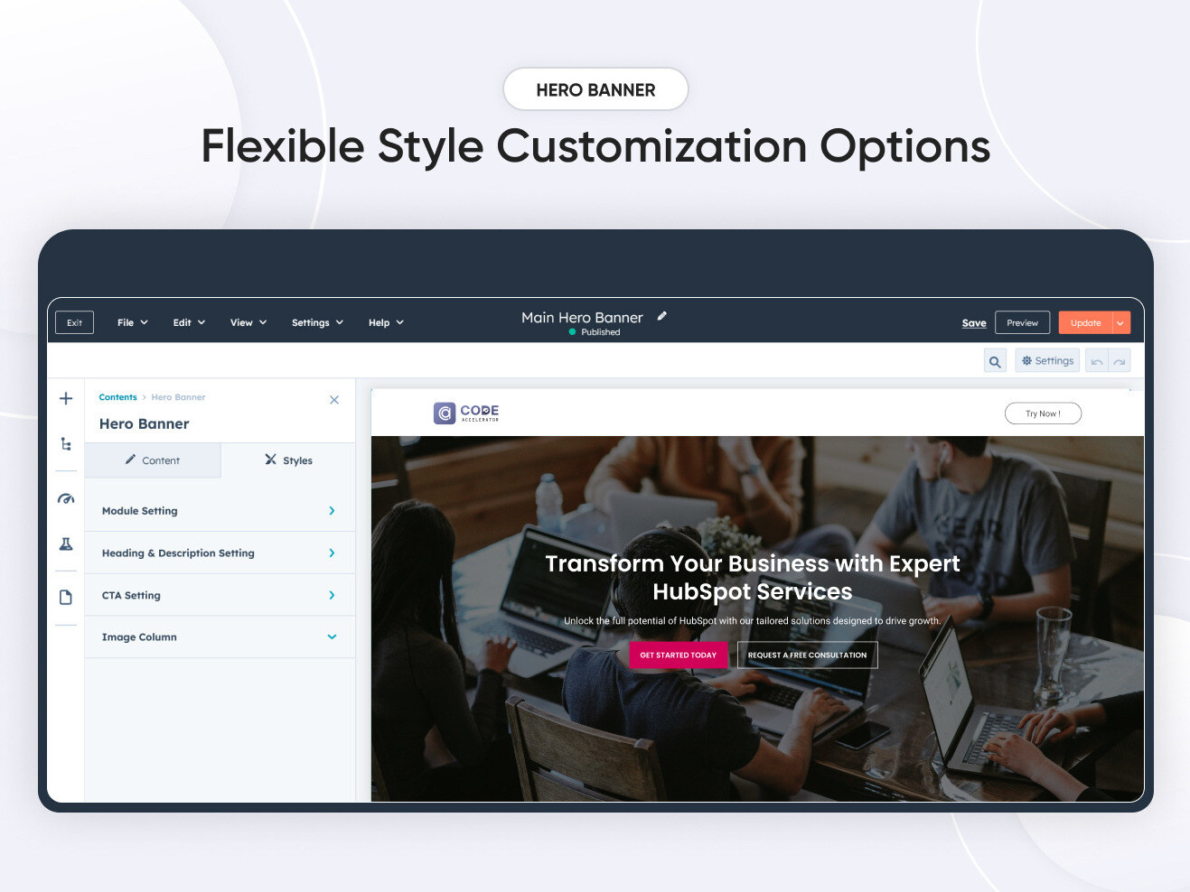 Flexible Style Customization Options