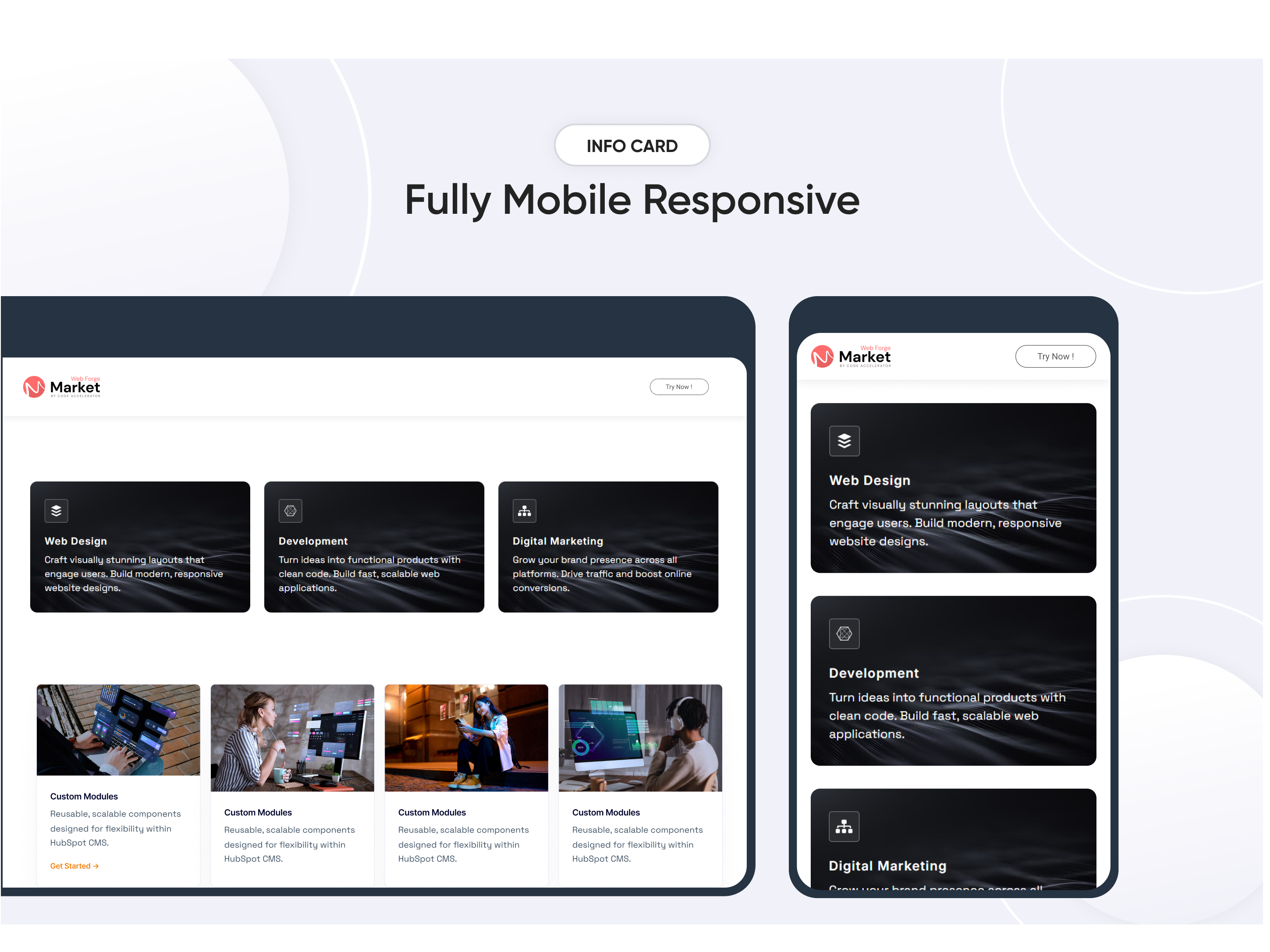 Fully Mobile Responsive