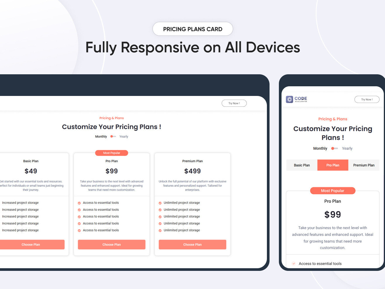 Fully Responsive on All Devices