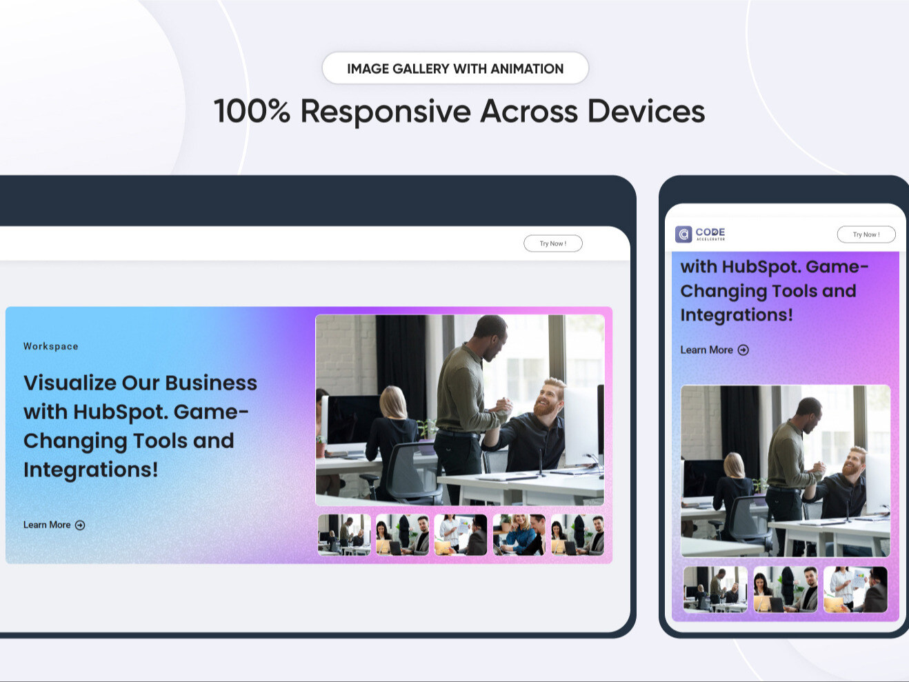 100% Responsive Across Devices