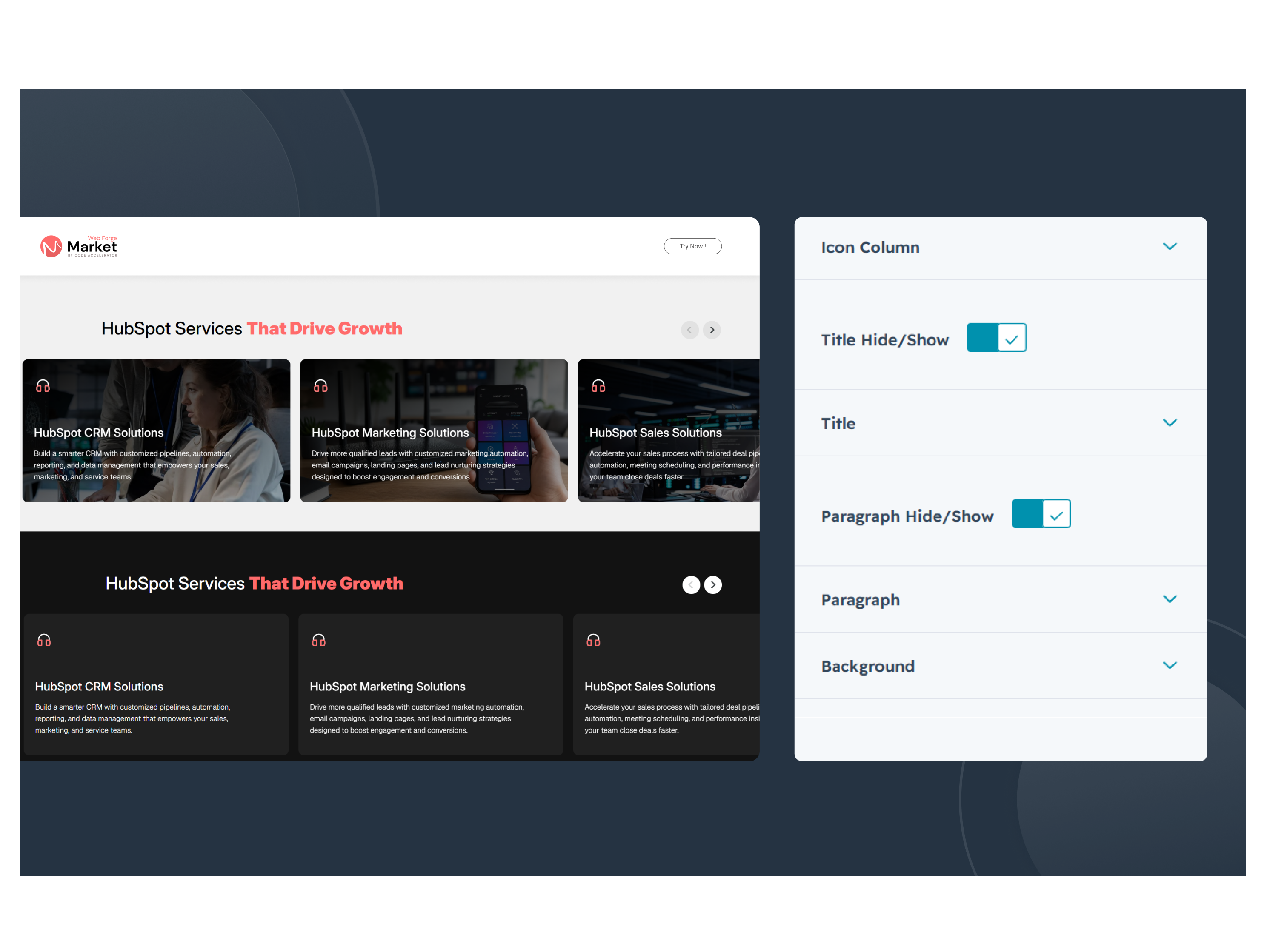 Icon, Image & Content Support