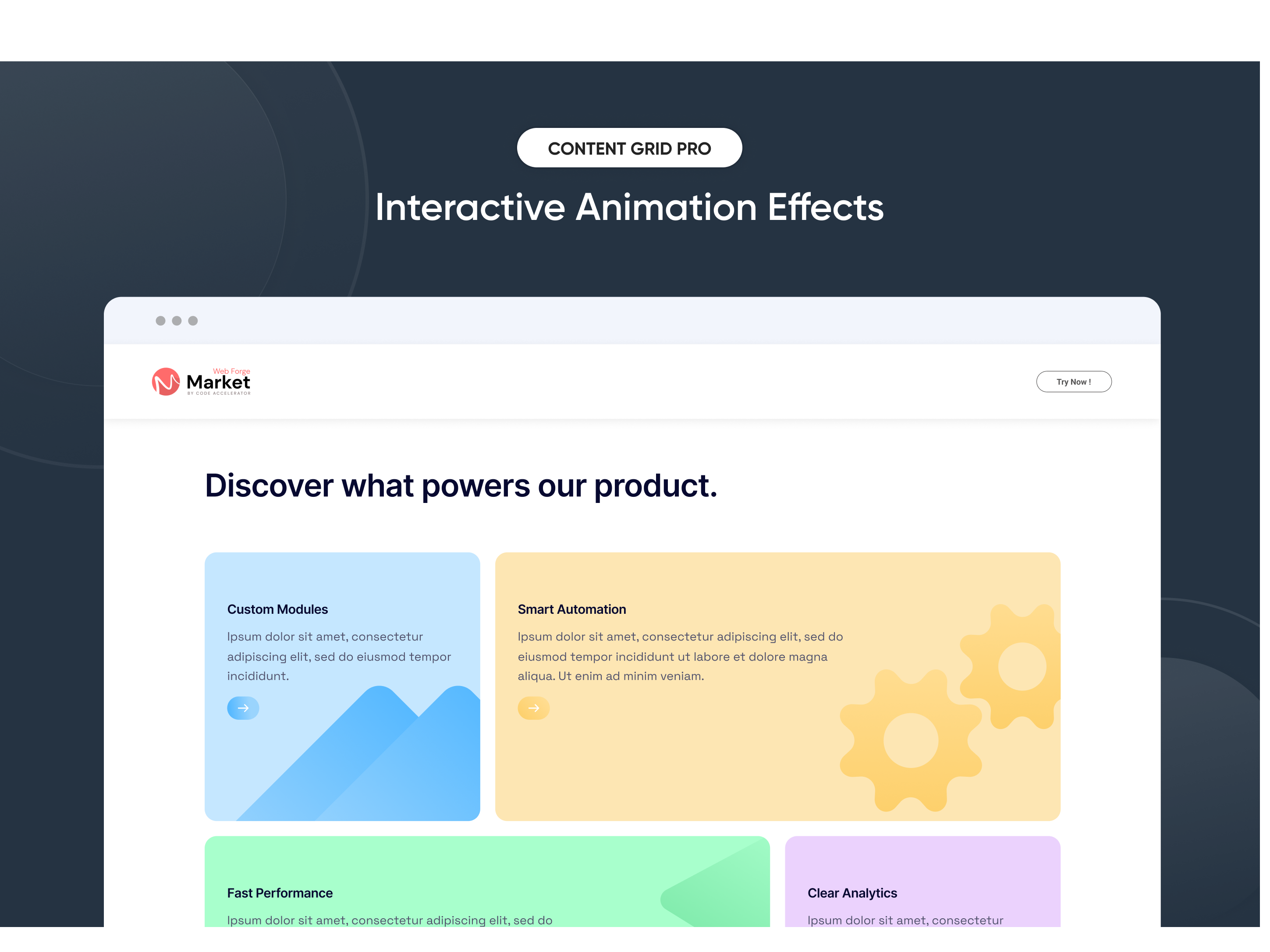 Interactive Animation Effects