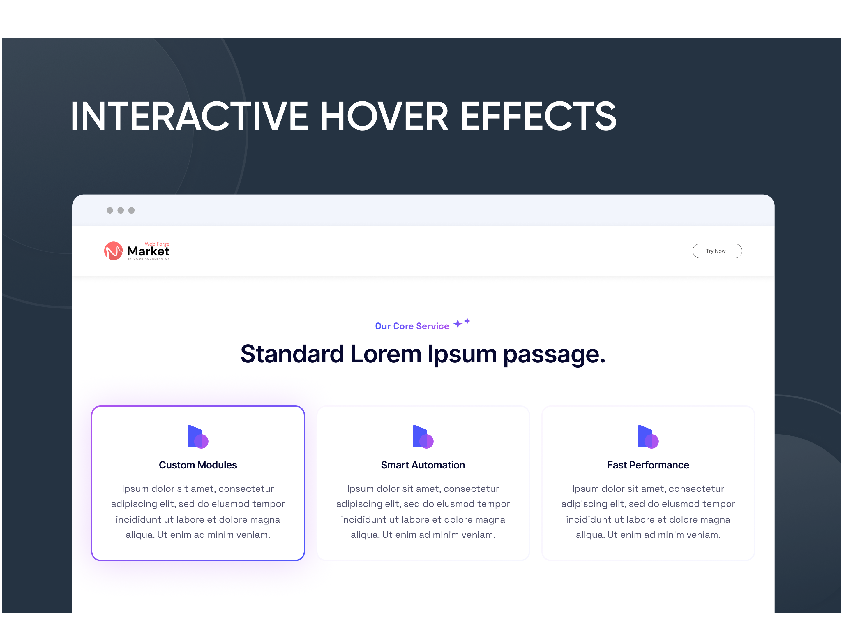 Interactive Hover Effects