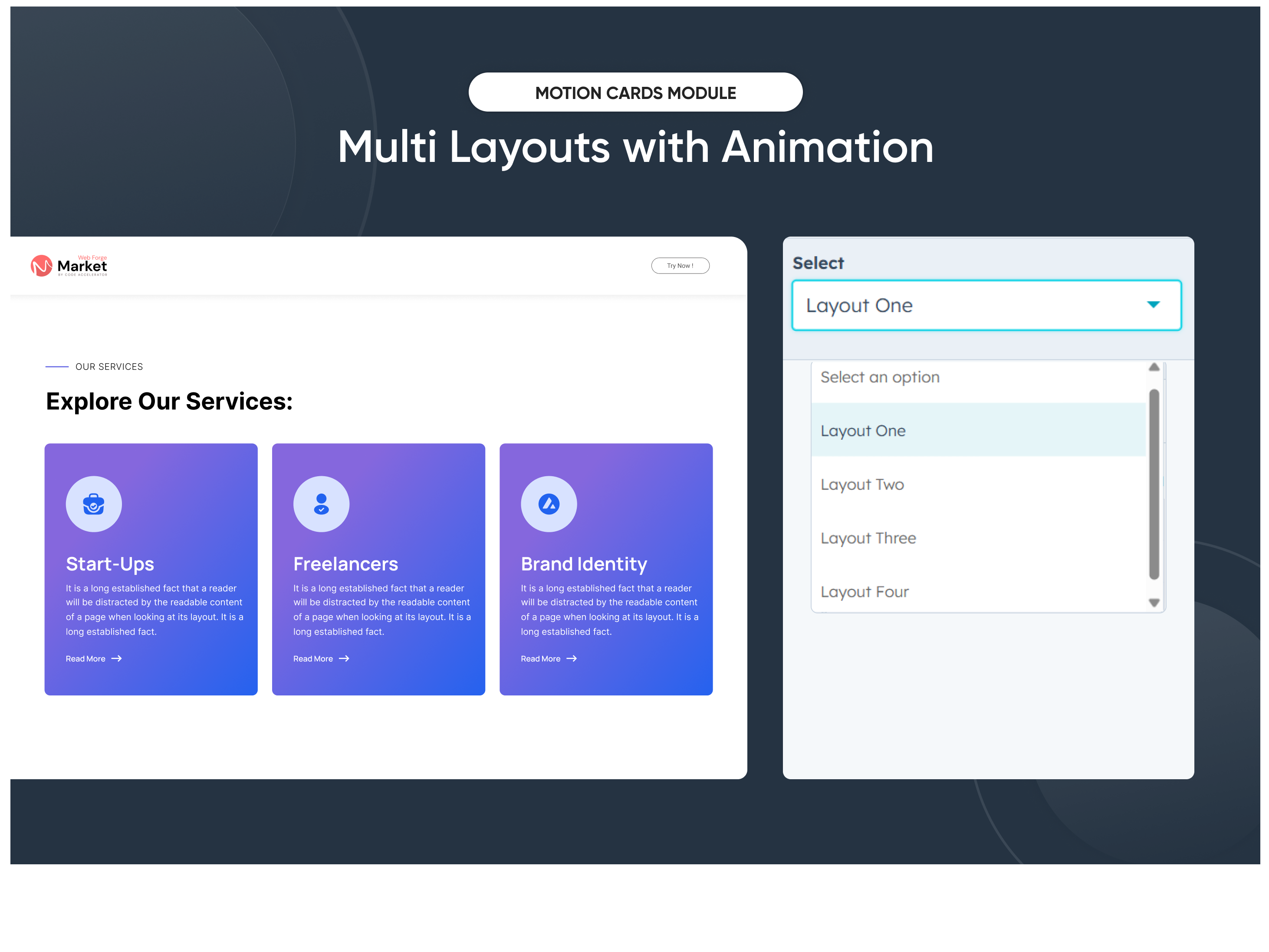 Multi Layouts with Animation