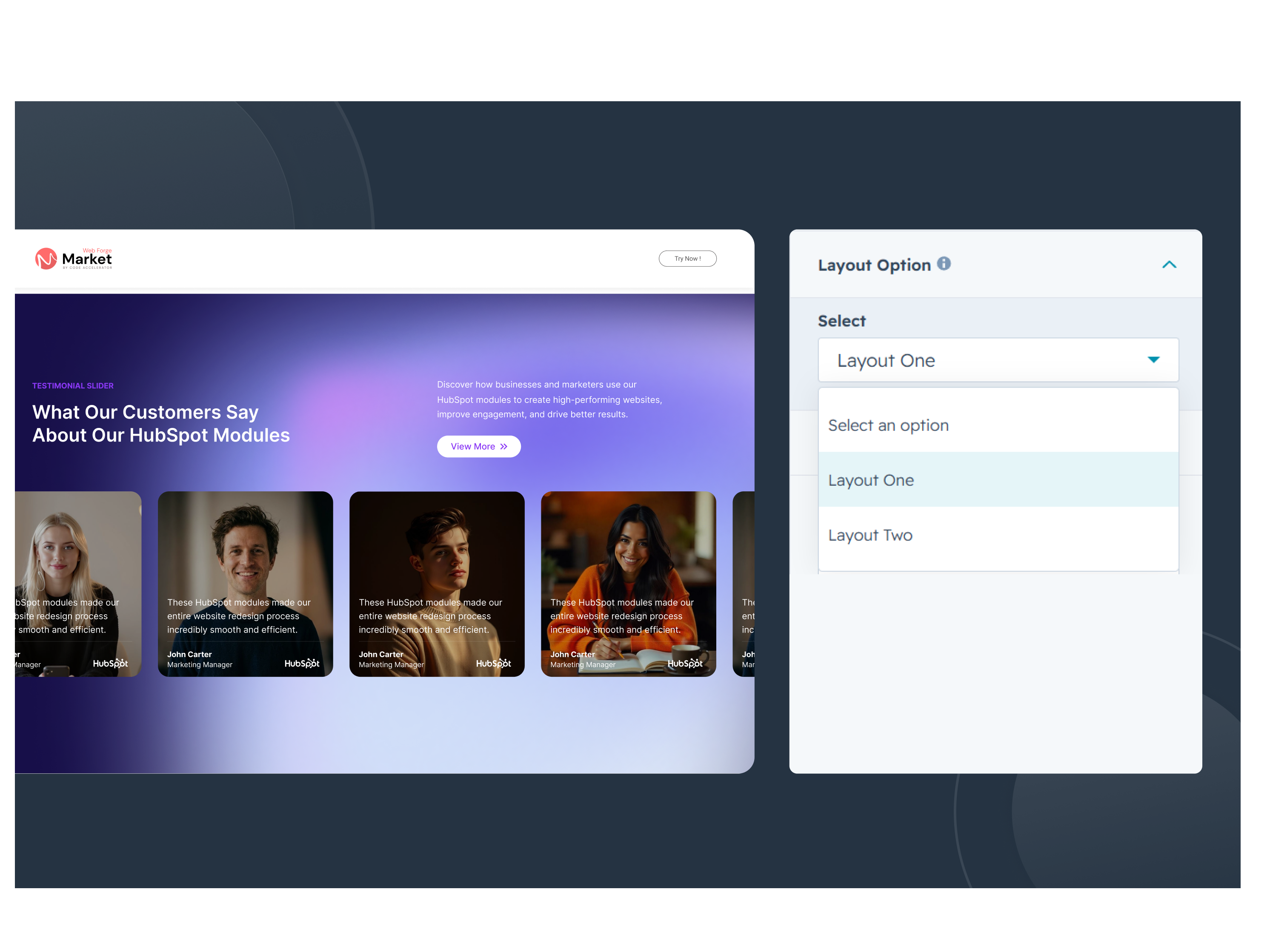 Multiple Layout Options