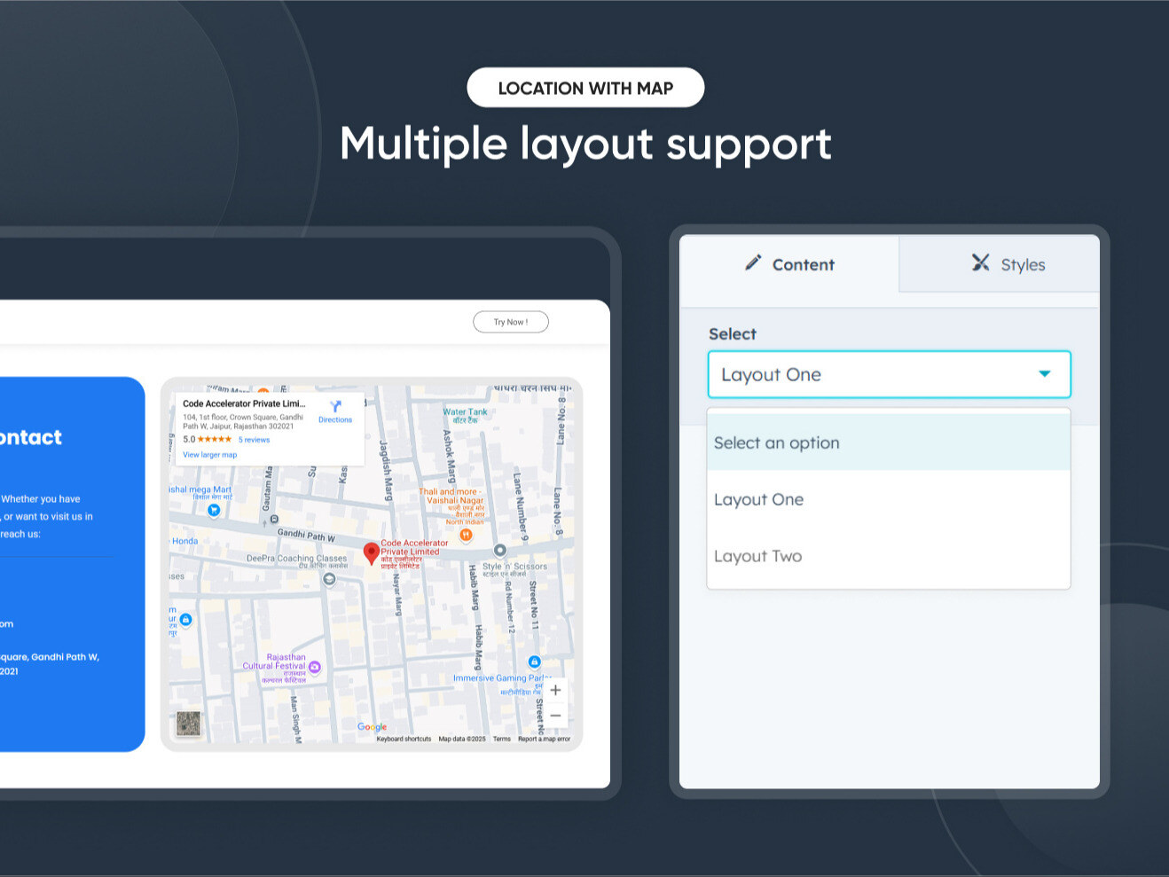 Multiple layout support
