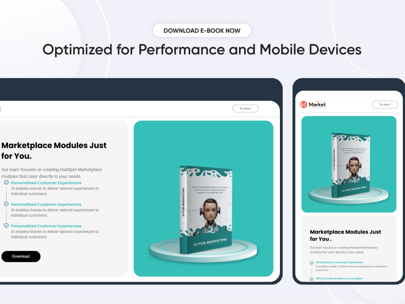 Optimised for Performance and Mobile Devices