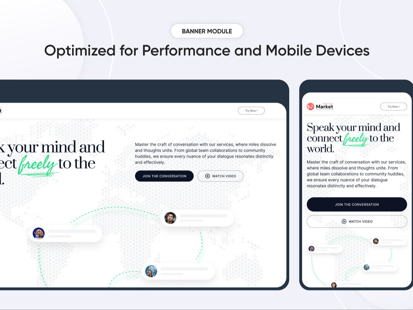 Optimized for Performance and Mobile Devices
