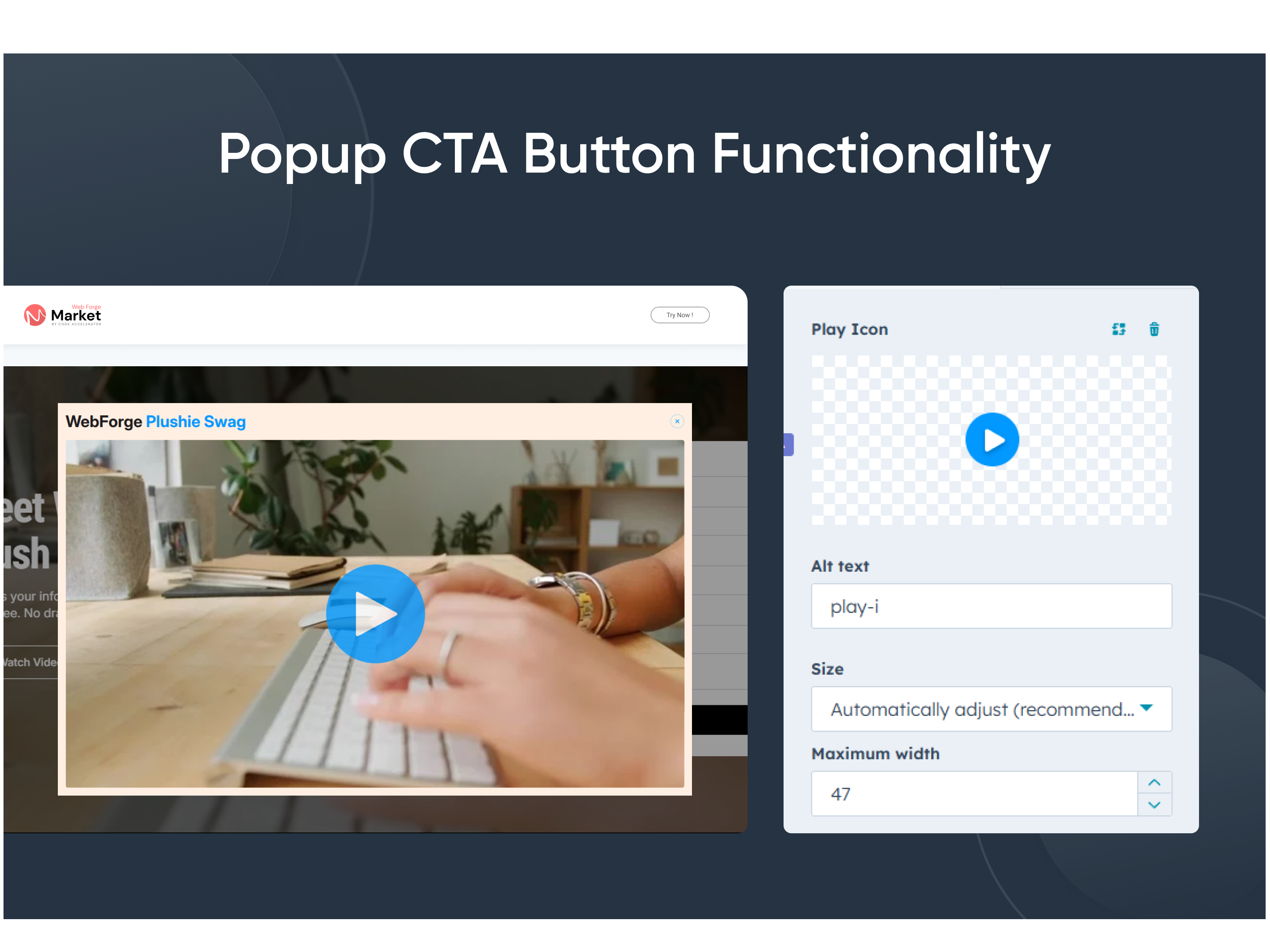 Popup CTA Button Functionality