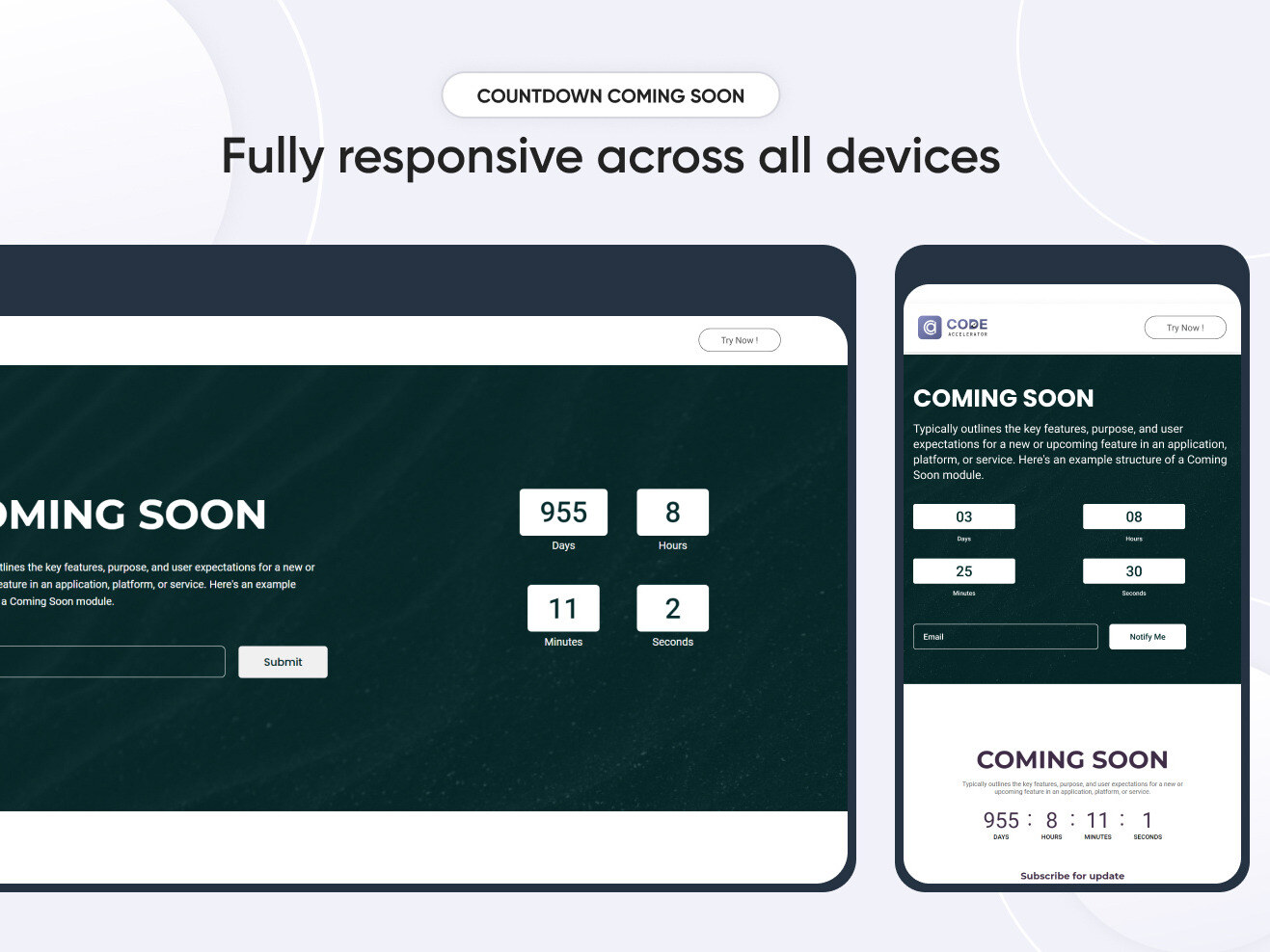 Fully responsive across all devices
