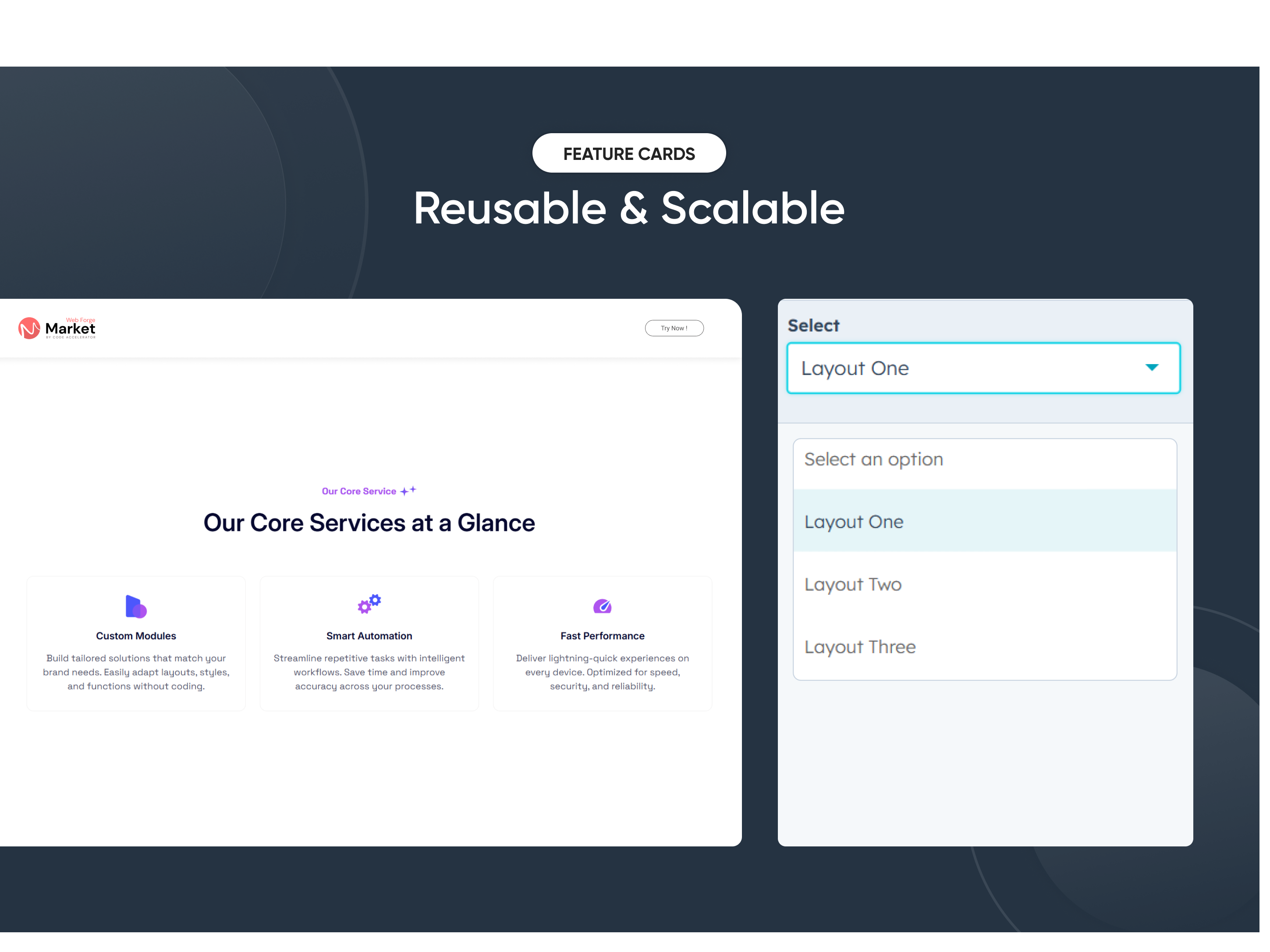 Reusable & Scalable