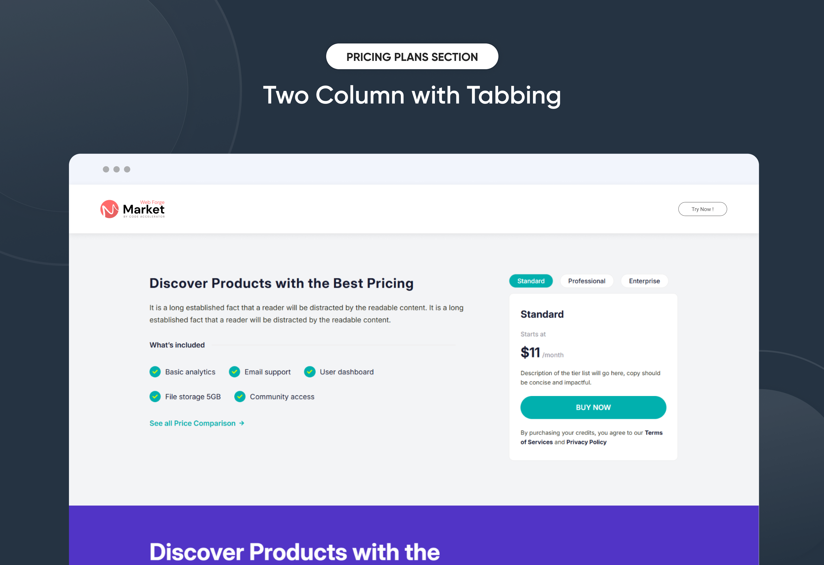 Two Column with Tabbing