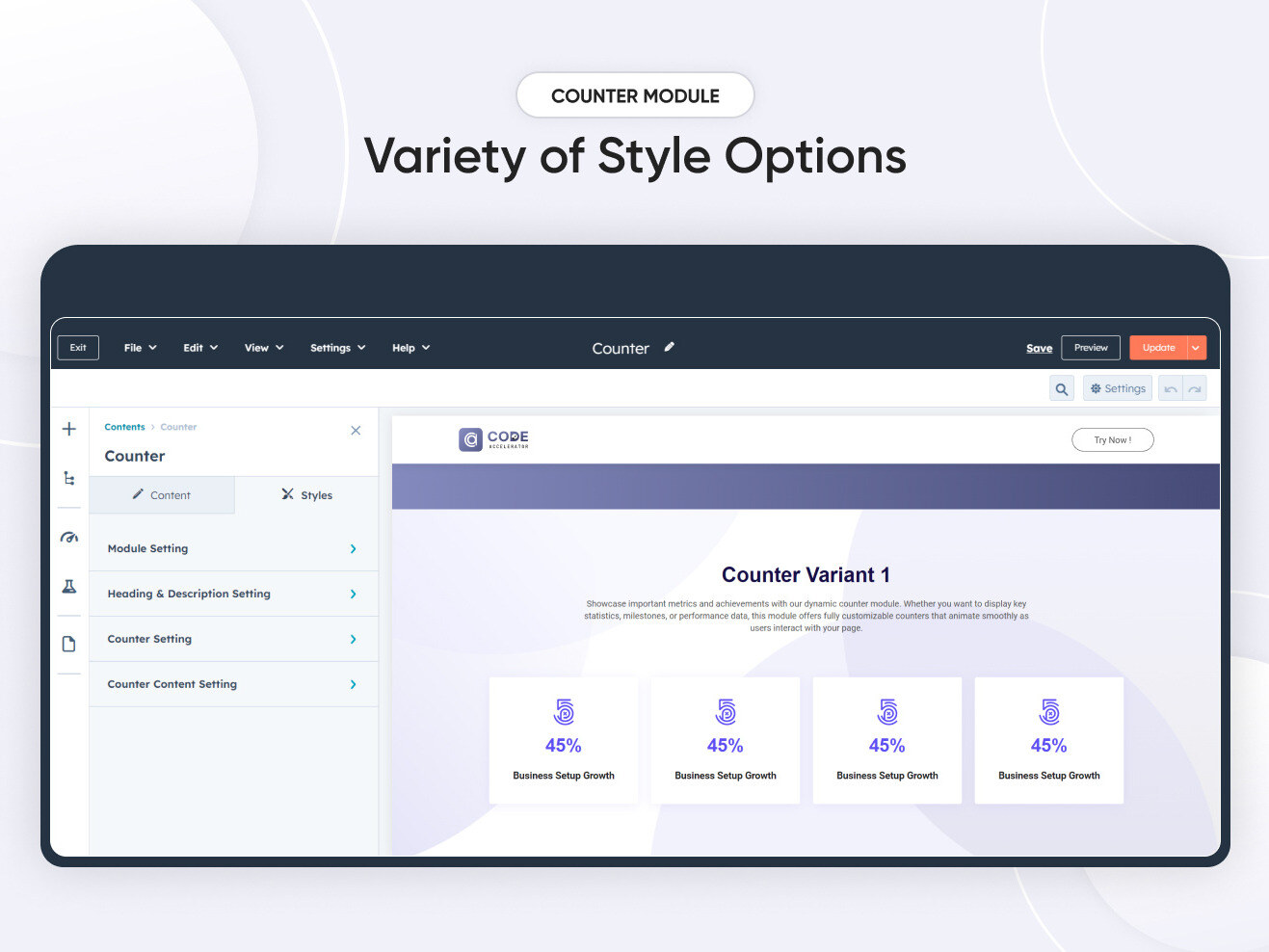 Variety of Style Options