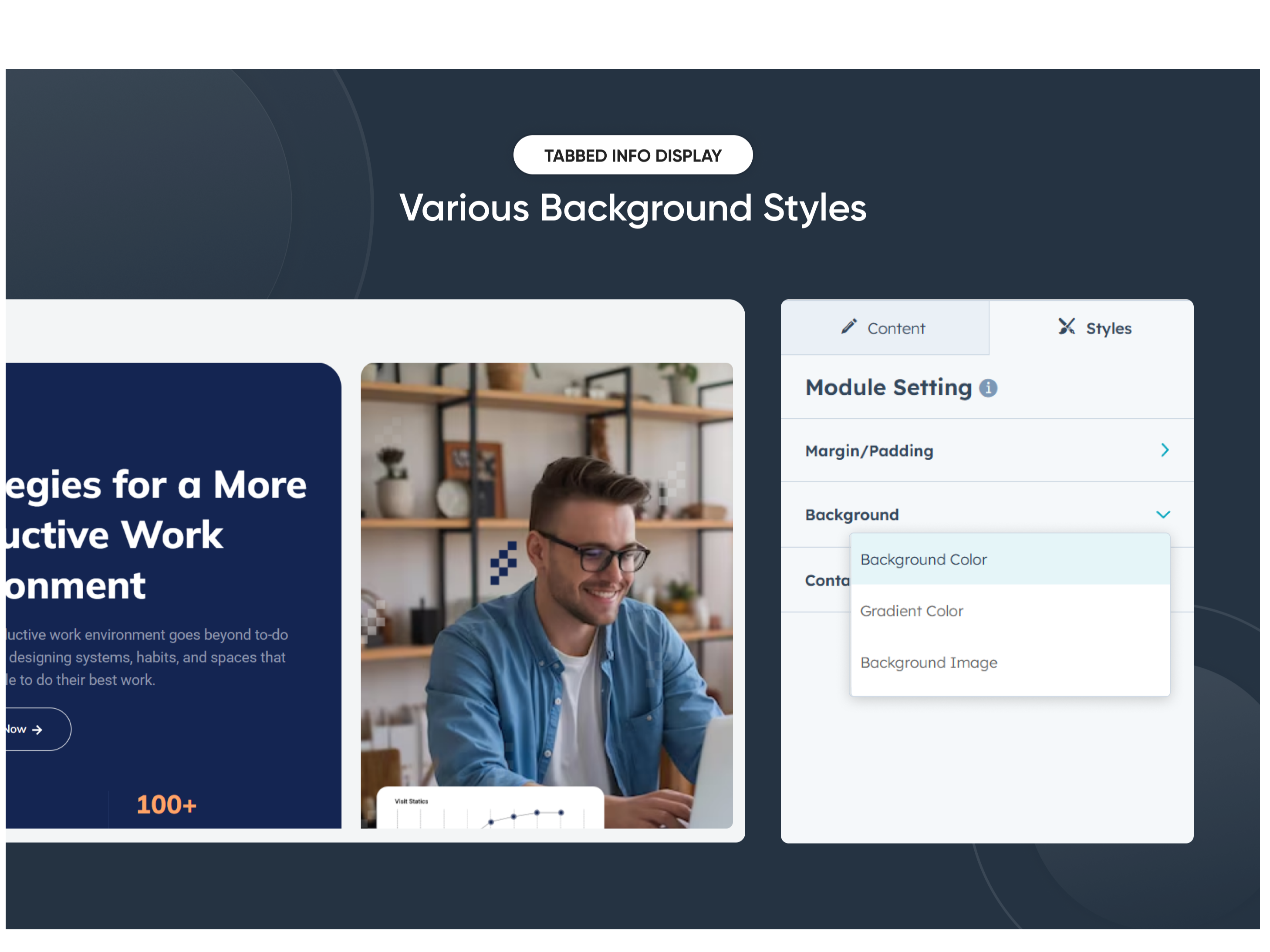 Various background styles