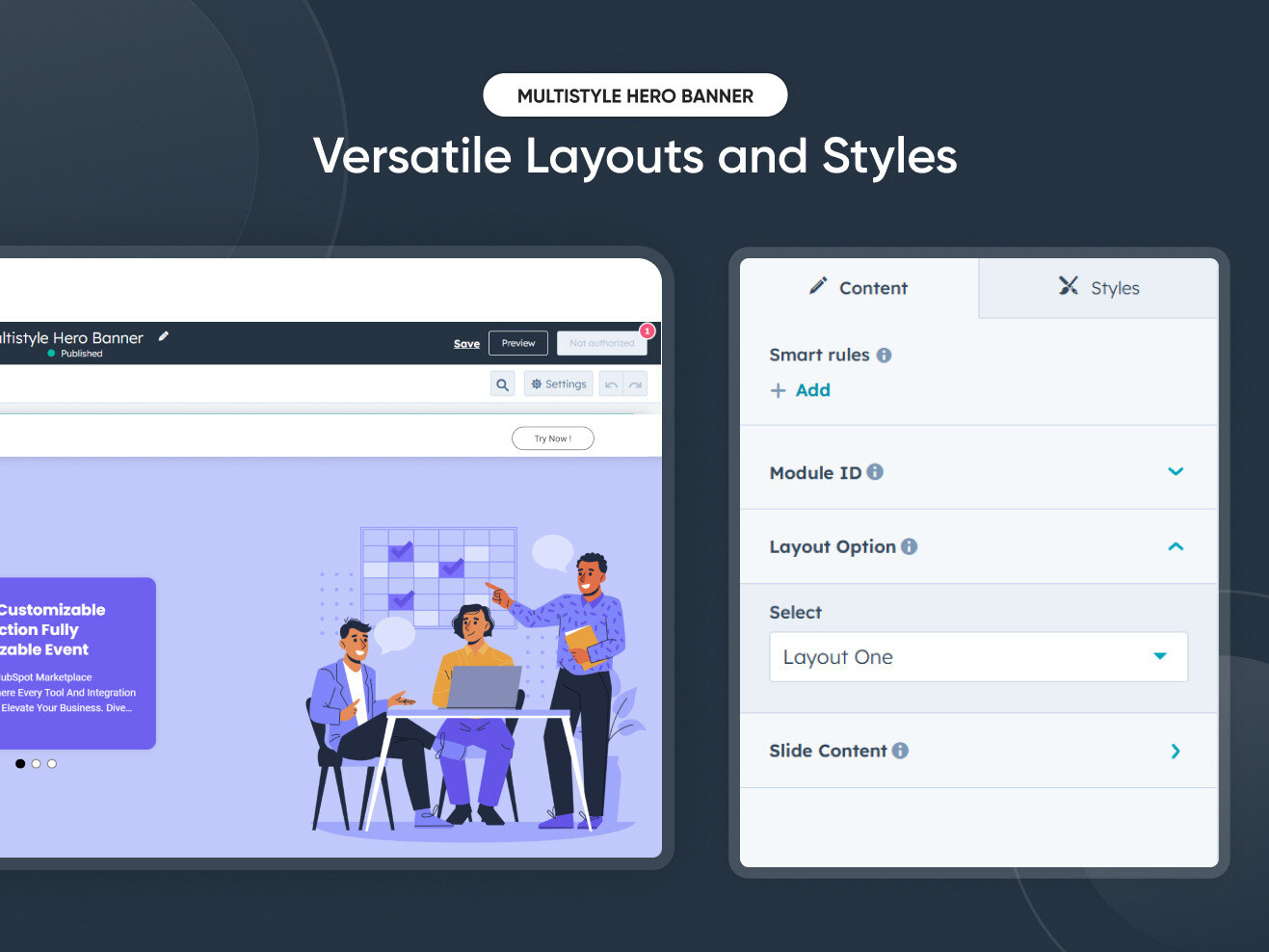 Versatile Layouts and Styles