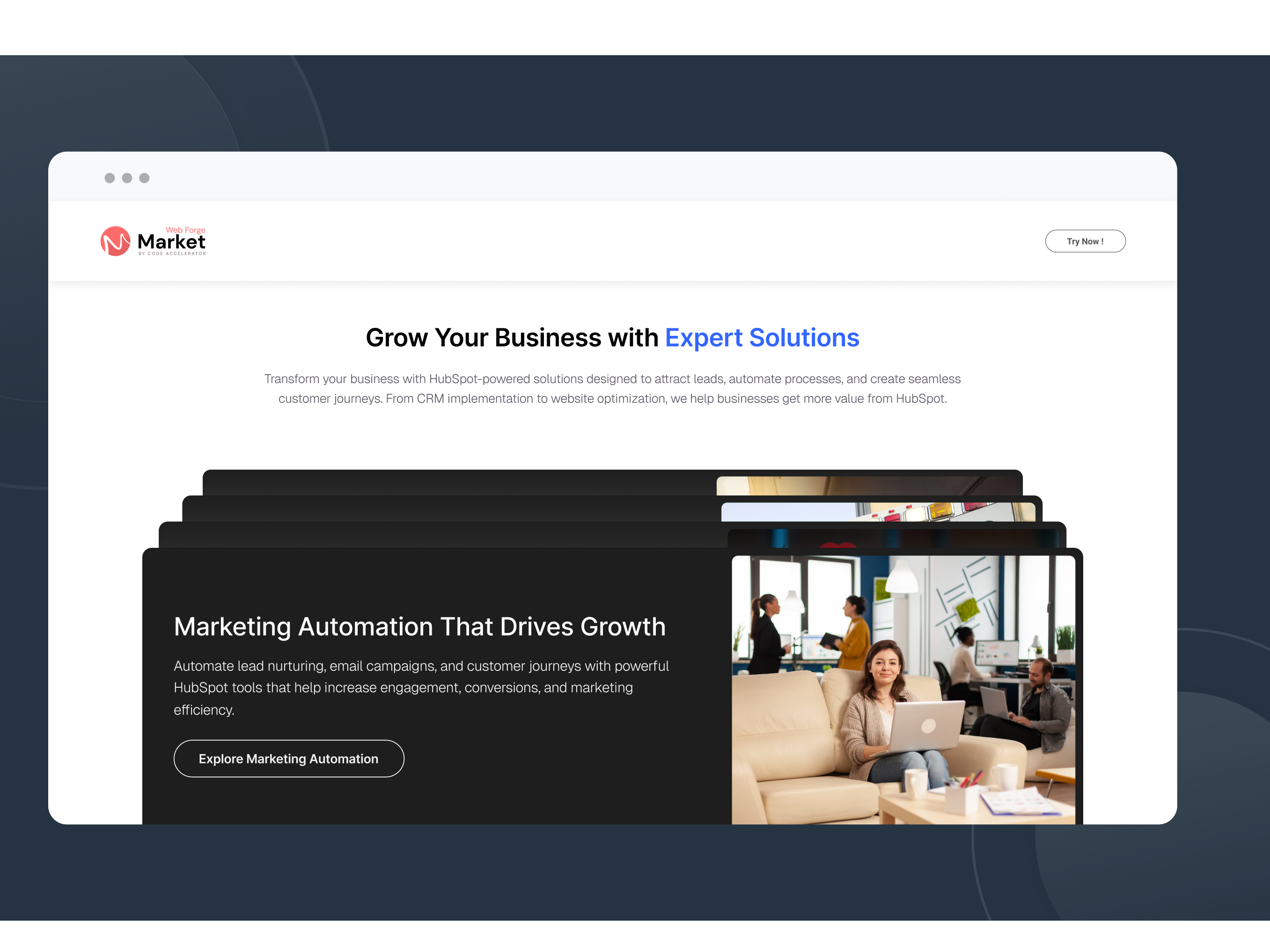 Vertical Sticky Card Layout
