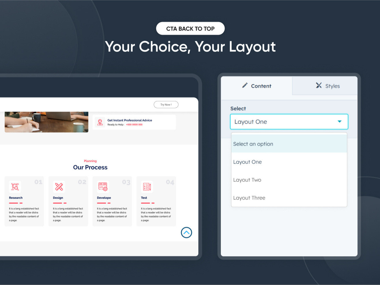 Your Choice, Your Layout